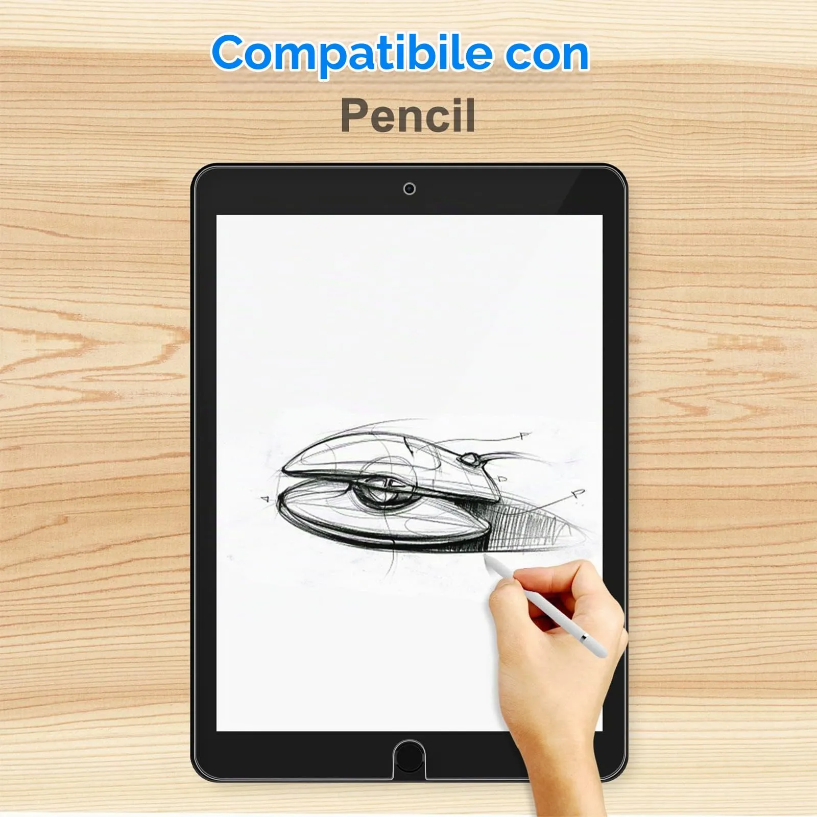 JETech Pellicola Protettiva in Vetro Tempered per iPad Pro 10,5" e iPad Air 3 - immagine 3