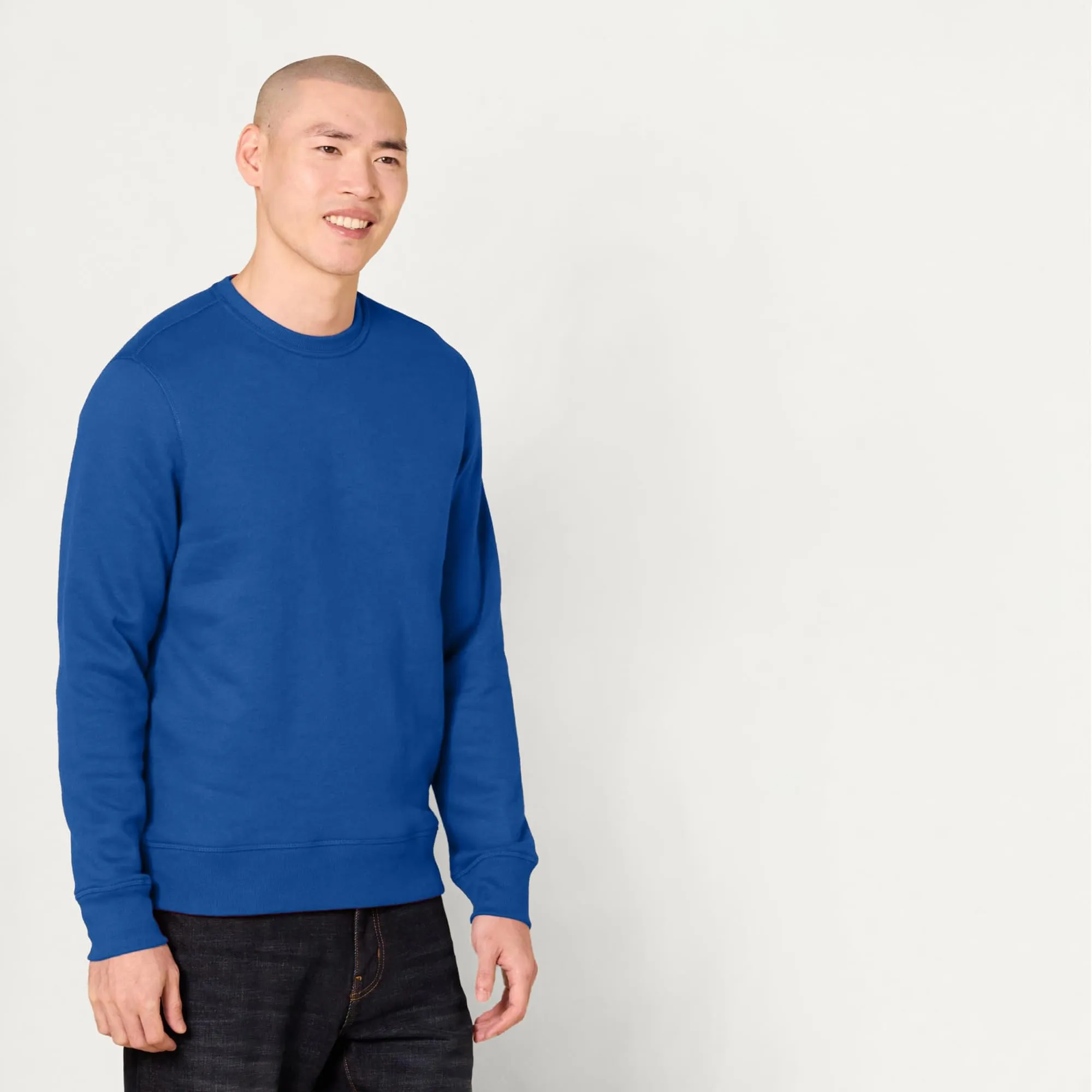 Amazon Essentials Felpa girocollo in pile Uomo, Blu Puntinato, XXL - immagine 2