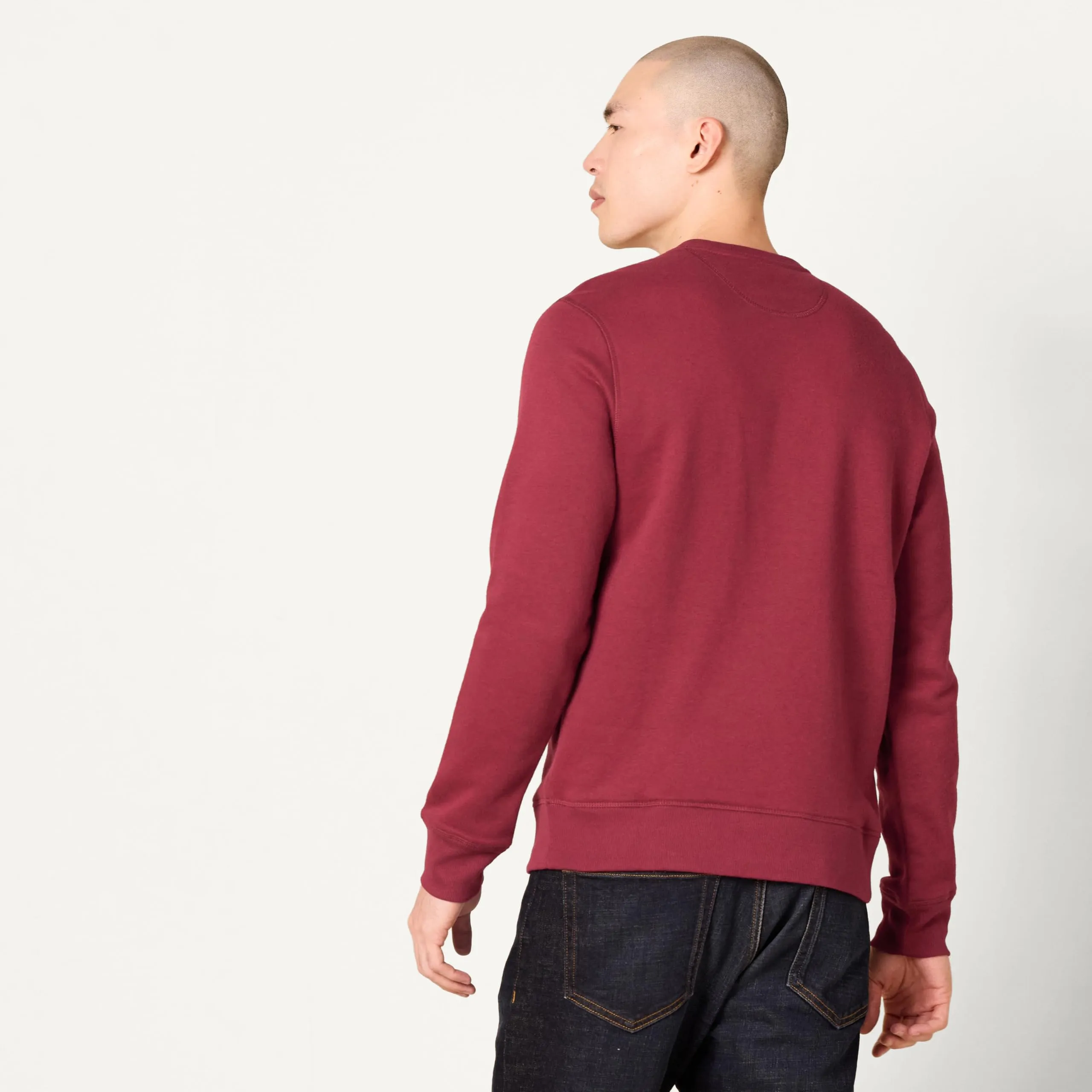 Amazon Essentials Felpa girocollo in pile Uomo, Rosso Scuro, XXL - immagine 3
