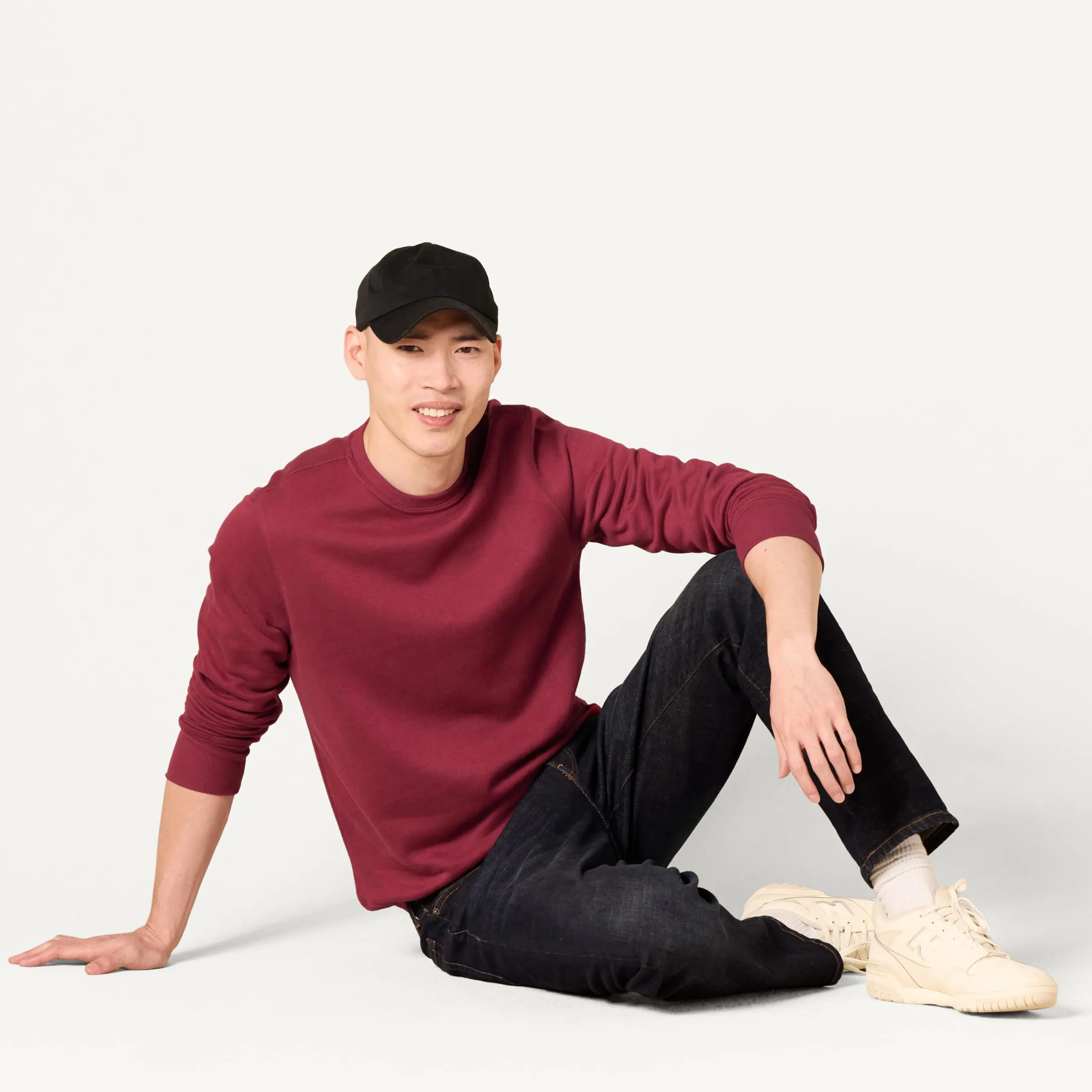 Amazon Essentials Felpa girocollo in pile Uomo, Rosso Scuro, XXL - immagine 5