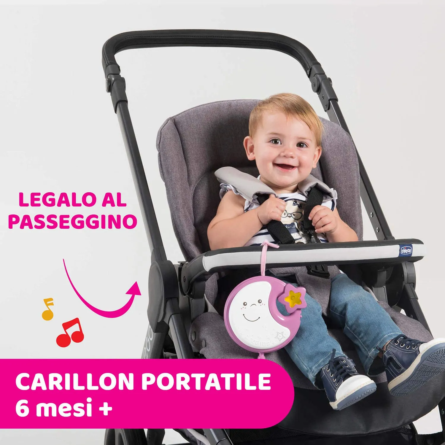 Chicco Next2Dreams Giostrina Neonato 3in1 con Carillon Elettronico, Rosa - immagine 9