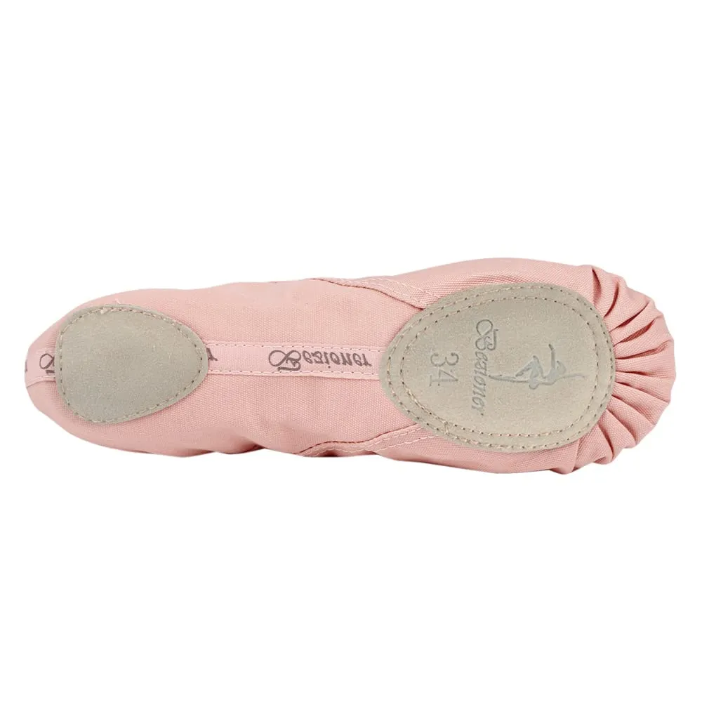 Bezioner Balletto Scarpe di Tela Split Pantofole Sole di Danza, Rosa, 30 EU - immagine 5