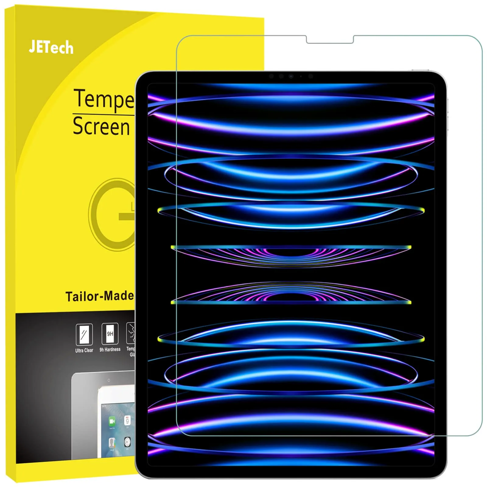 JETech Pellicola Protettiva in Vetro Tempered per iPad Pro 12,9" (6/5/4/3 Generazione) - immagine 1