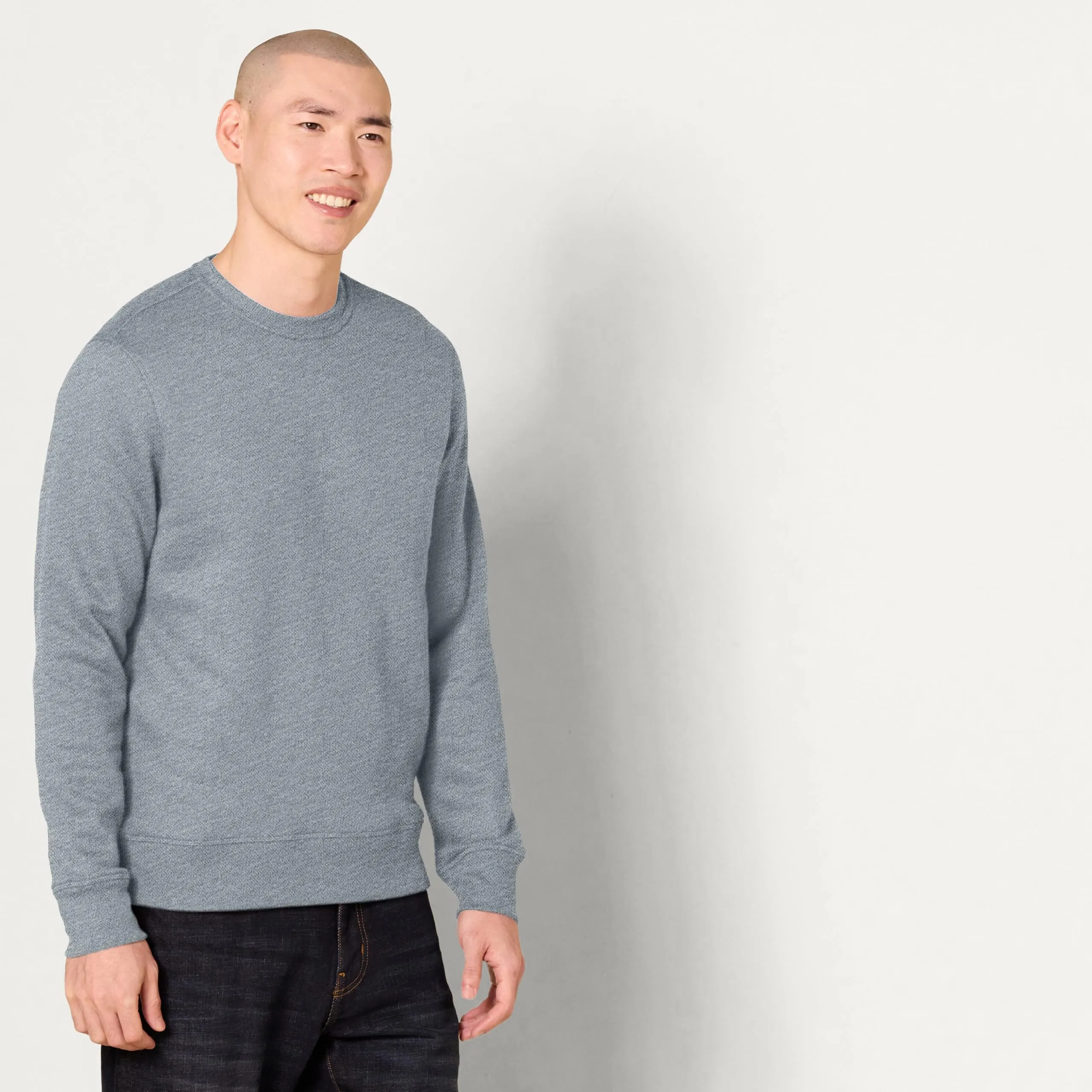 Amazon Essentials Felpa Girocollo in Pile Uomo, Grigio Chiaro Puntinato, XXL - immagine 2