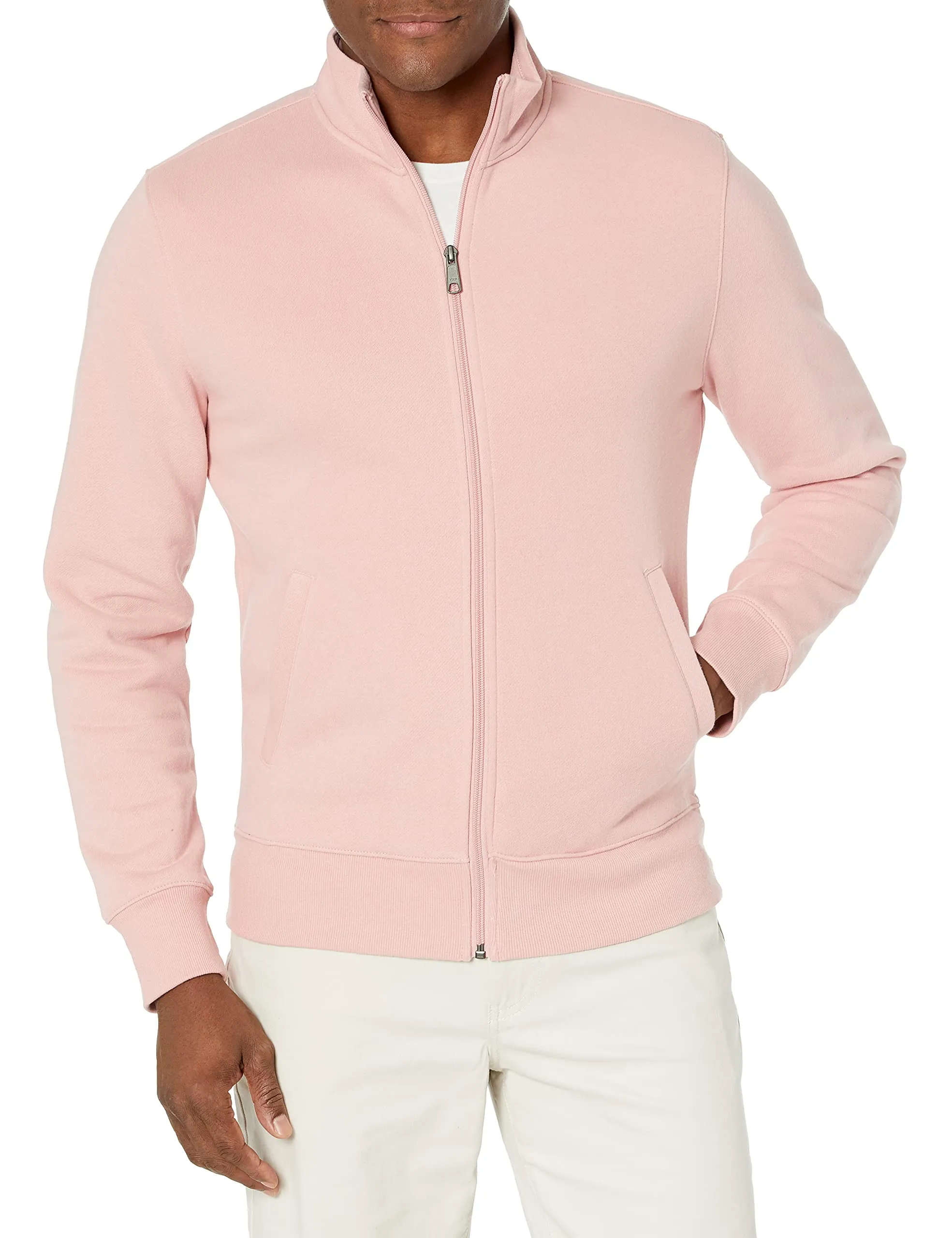 Amazon Essentials Maglione in Pile con Zip Integrale, Rosa, XXL - immagine 1