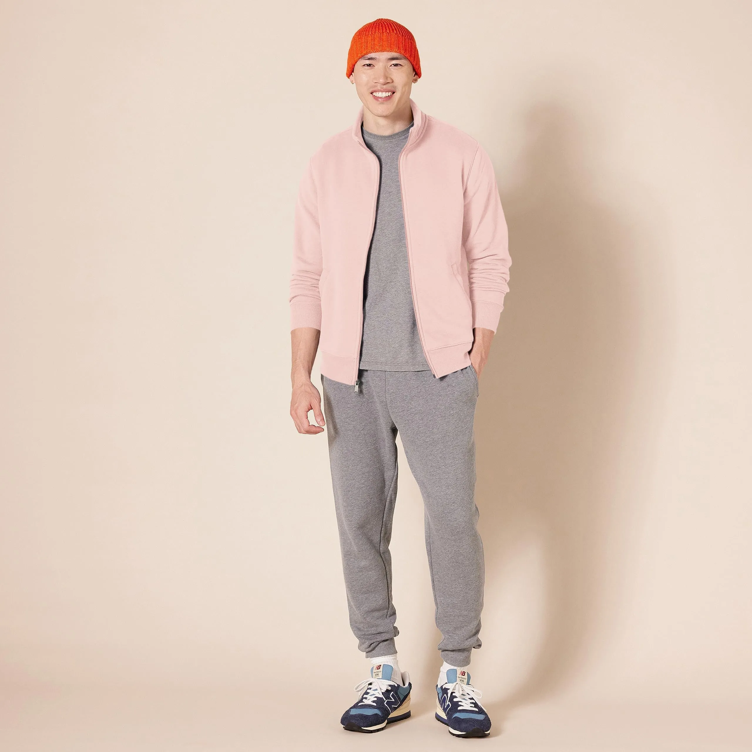 Amazon Essentials Maglione in Pile con Zip Integrale, Rosa, XXL - immagine 5