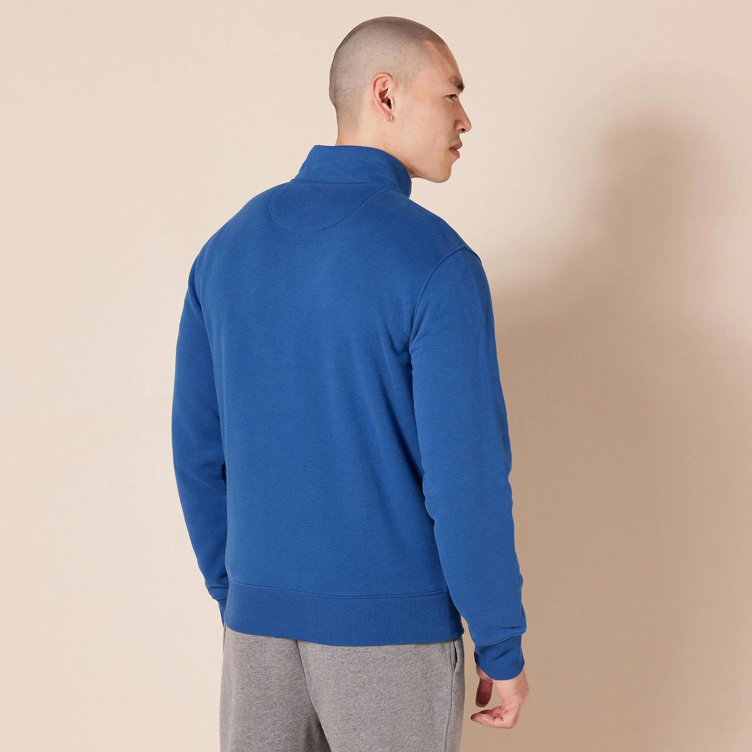 Amazon Essentials Maglione in Pile con Zip Integrale Uomo, Blu, XL - immagine 3