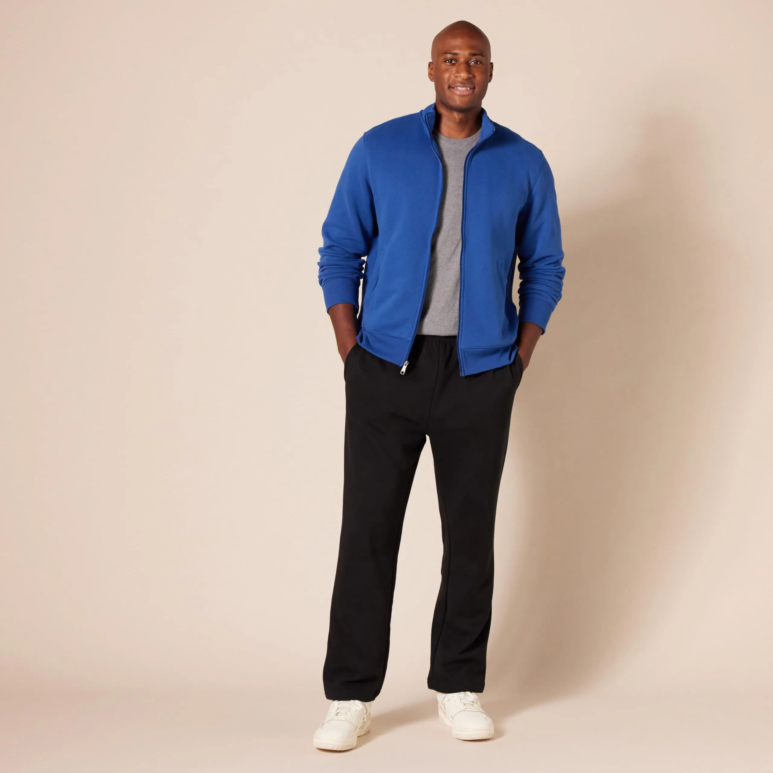 Amazon Essentials Maglione in Pile con Zip Integrale Uomo, Blu, XL - immagine 8