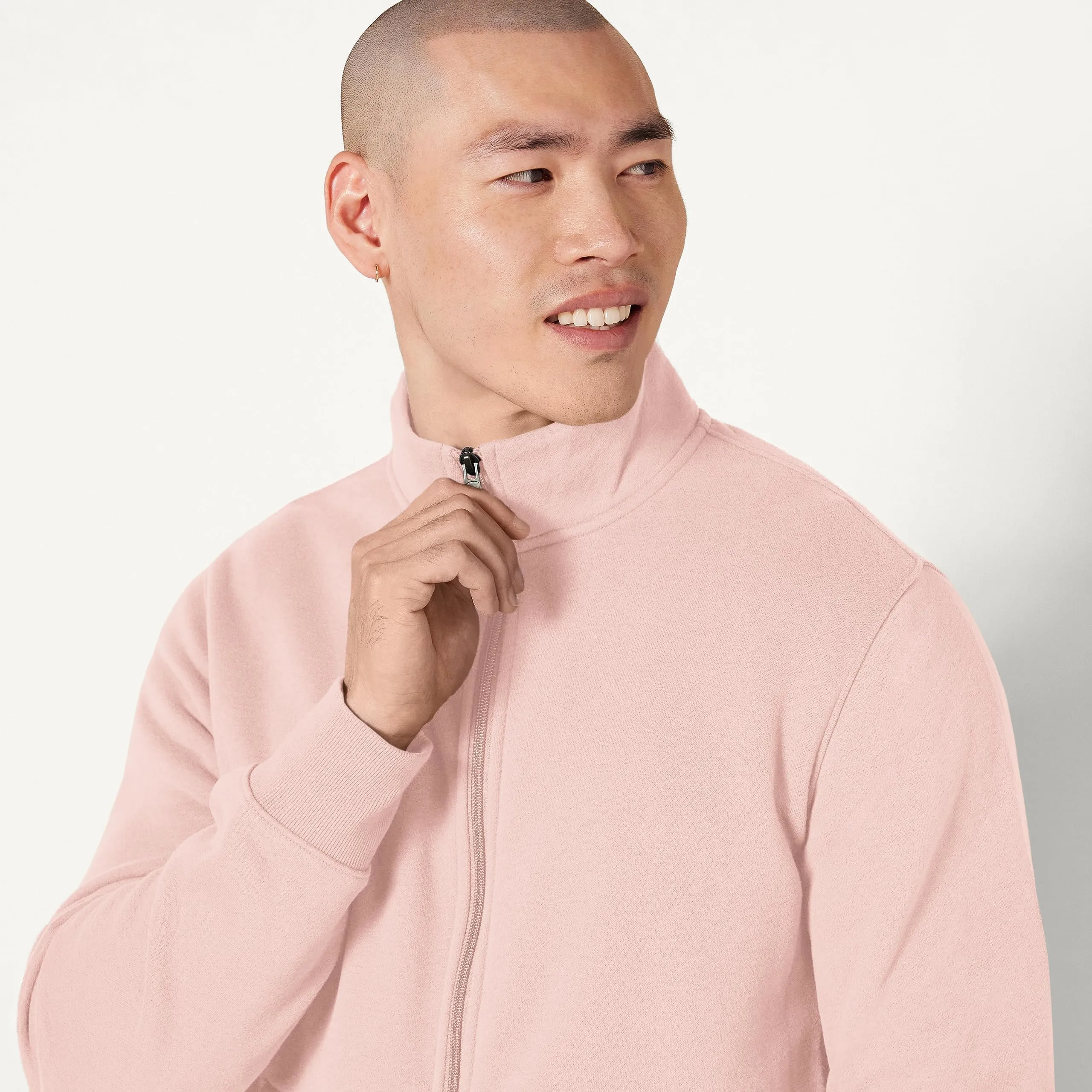 Amazon Essentials Maglione in Pile con Zip Integrale, Rosa, XS - immagine 3