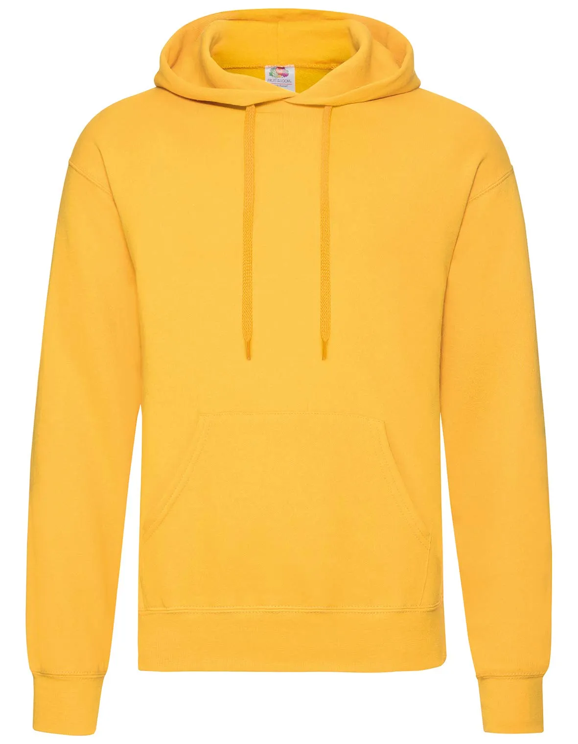Fruit of the Loom Felpa con cappuccio da uomo Giallo Girasole M - immagine 2