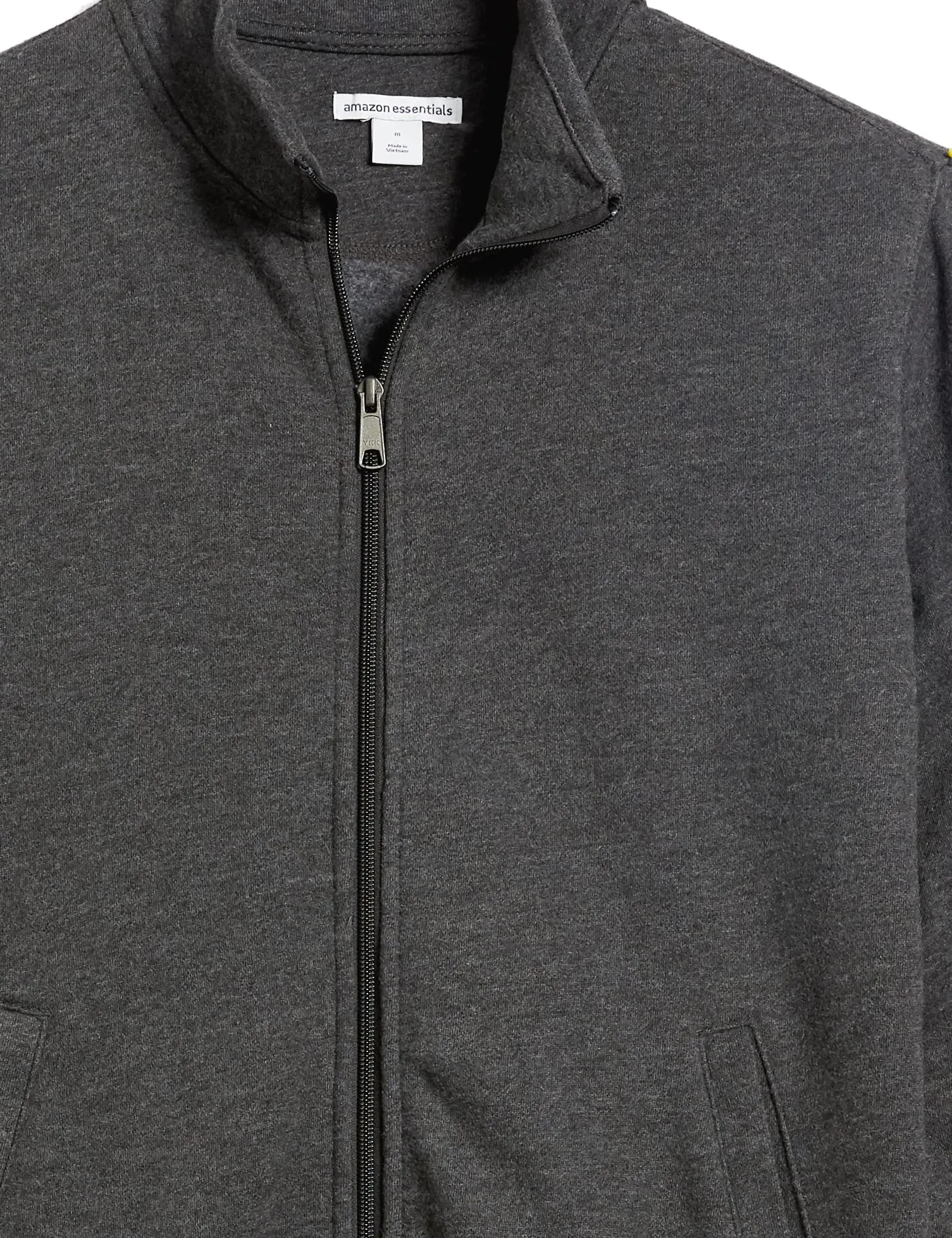 Amazon Essentials Maglione in Pile con Zip Integrale, Carbone Puntinato, XL - immagine 9