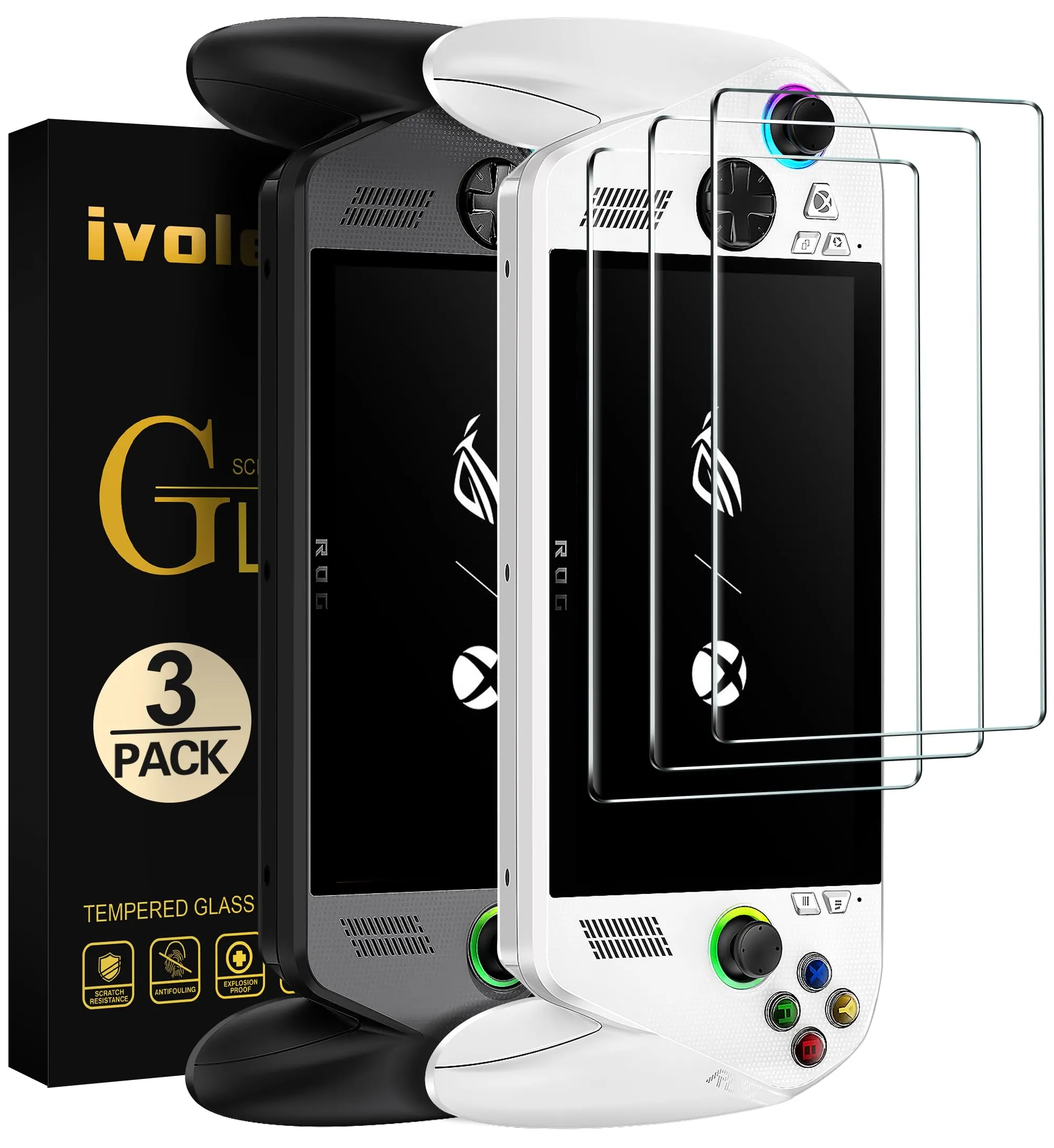 iVoler Pellicola Vetro Temperato per ROG Ally / ROG Ally X Handheld 2025, 3 Pezzi - immagine 1