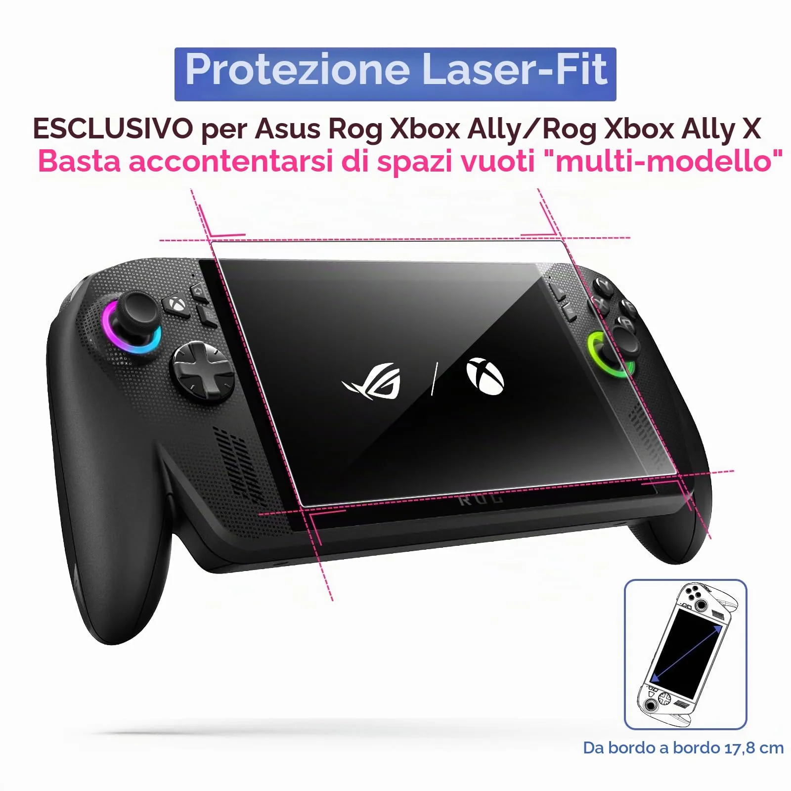 iVoler Pellicola Vetro Temperato per ROG Ally / ROG Ally X Handheld 2025, 3 Pezzi - immagine 2