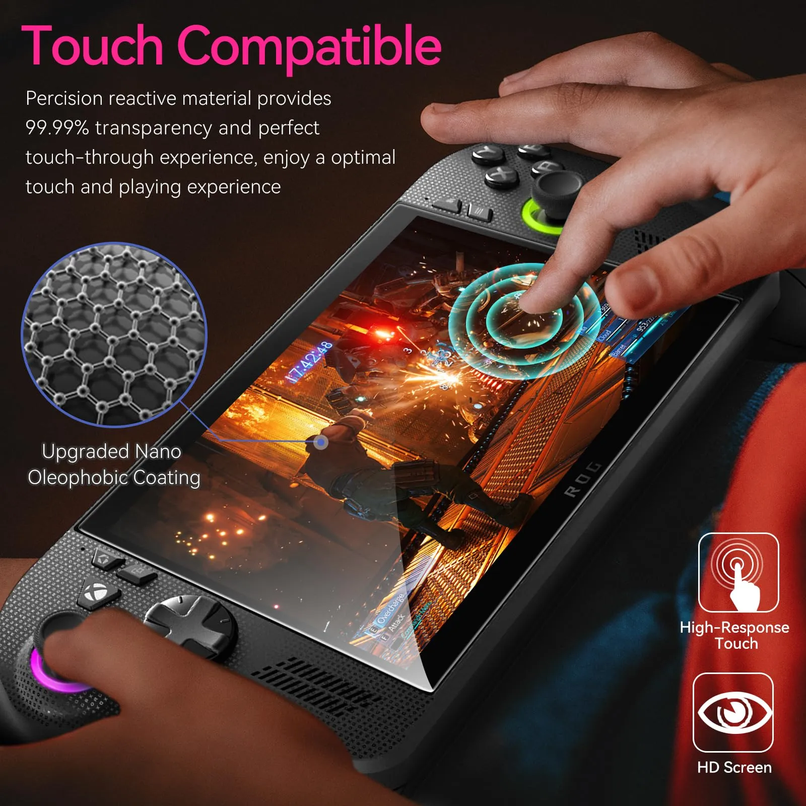 iVoler Pellicola Vetro Temperato per ROG Ally / ROG Ally X Handheld 2025, 3 Pezzi - immagine 6