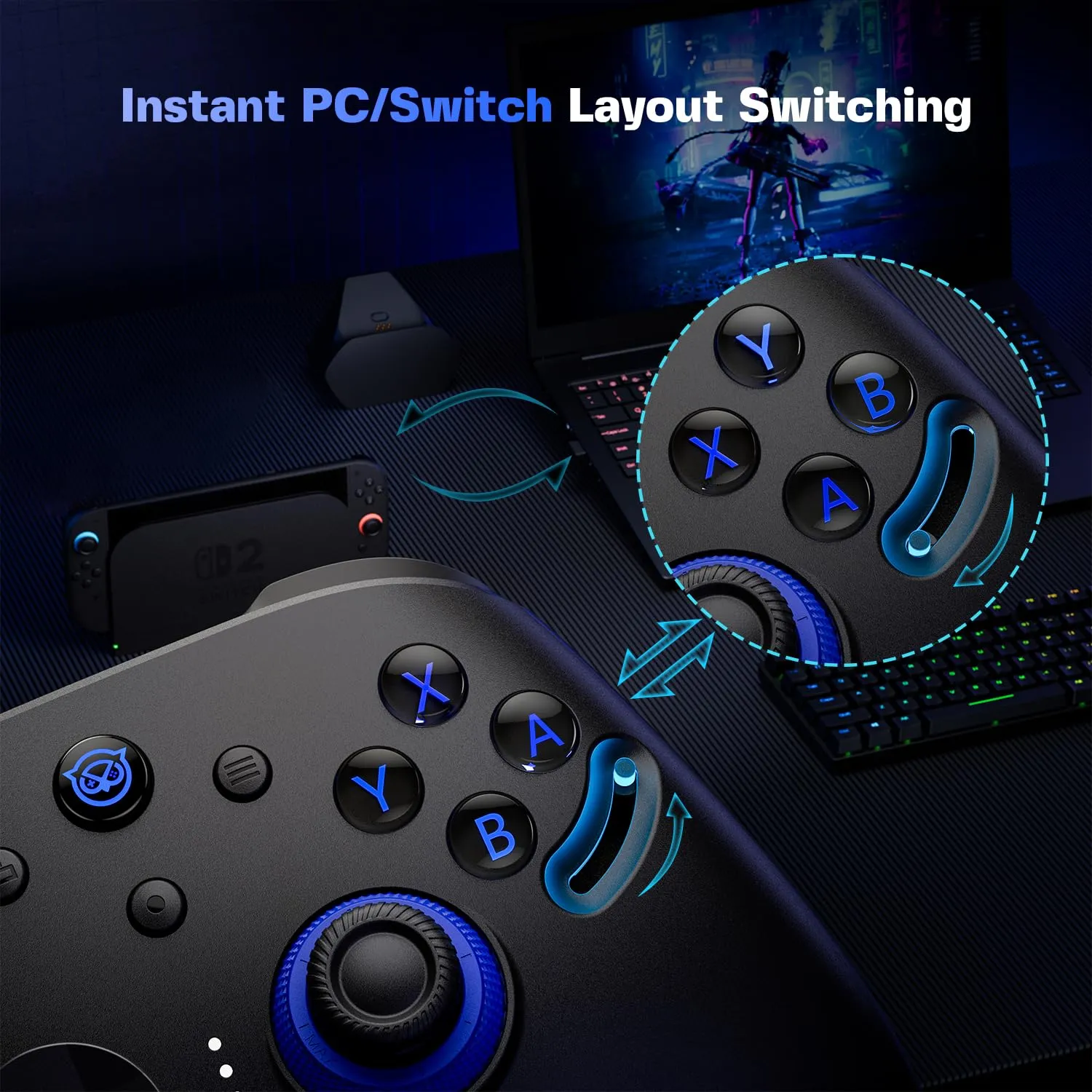 NYXI Controller Wireless per Switch - immagine 3