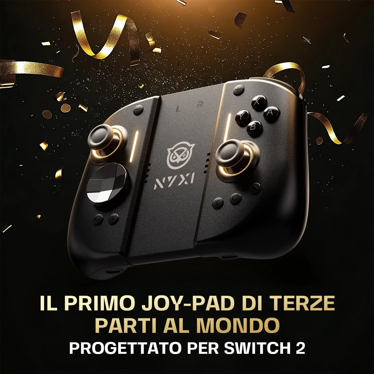 NYXI Hyperion 3 Wireless Controller for Switch 2, Hall Effect Joysticks, Mechanical Buttons, 9-Axis Gyroscope, Programmable Back Buttons, Ergonomic Design - immagine 2
