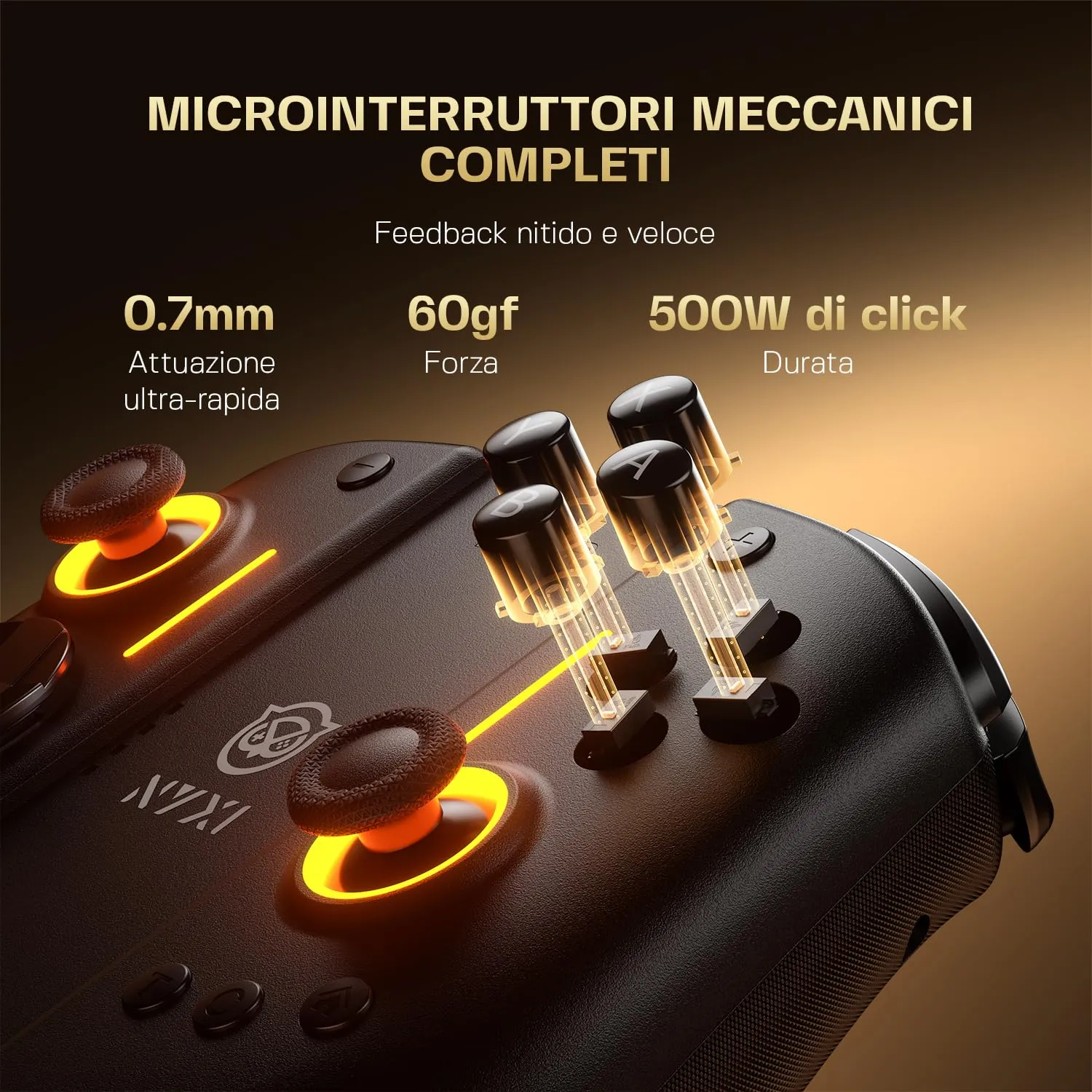 NYXI Hyperion 3 Wireless Controller for Switch 2, Hall Effect Joysticks, Mechanical Buttons, 9-Axis Gyroscope, Programmable Back Buttons, Ergonomic Design - immagine 7