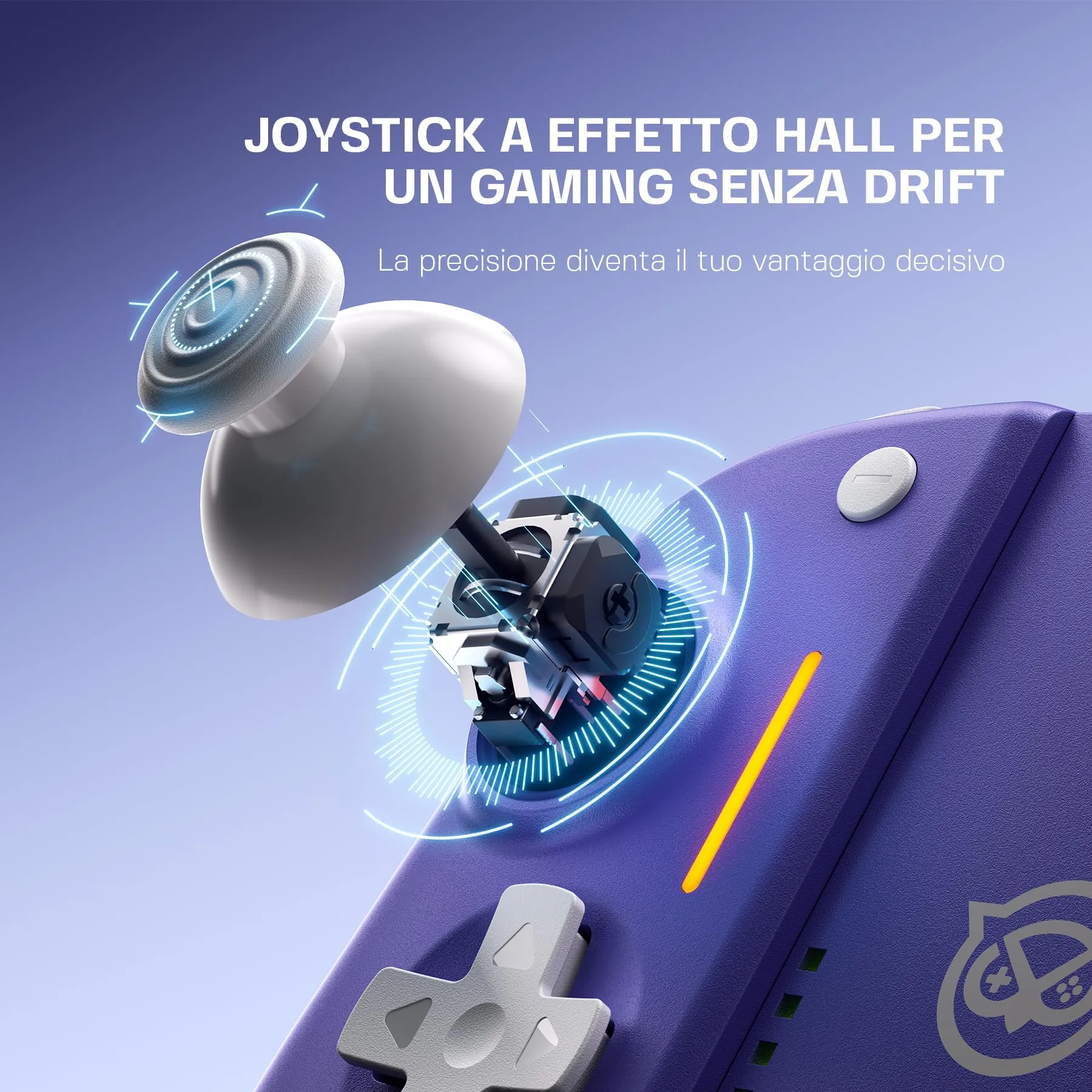 NYXI Hyperion 3 Wireless Controller for Switch 2, Hall Effect Joysticks, Mechanical Buttons, 9-Axis Gyroscope, Programmable Back Buttons, Ergonomic Design - immagine 3