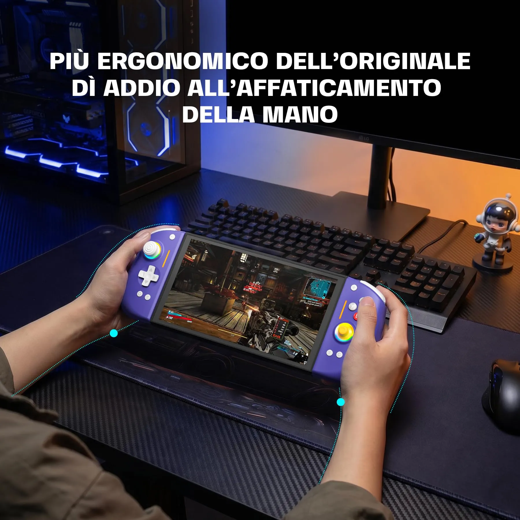 NYXI Hyperion 3 Wireless Controller for Switch 2, Hall Effect Joysticks, Mechanical Buttons, 9-Axis Gyroscope, Programmable Back Buttons, Ergonomic Design - immagine 6