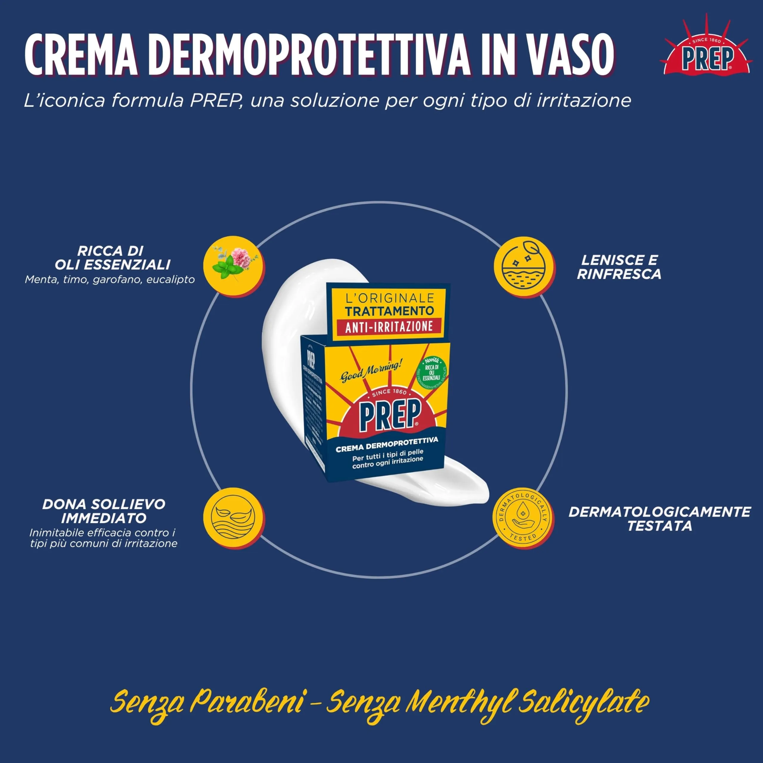 Prep Crema Protettiva Lenitiva Idratante Corpo, 12 x 75 ml - immagine 2