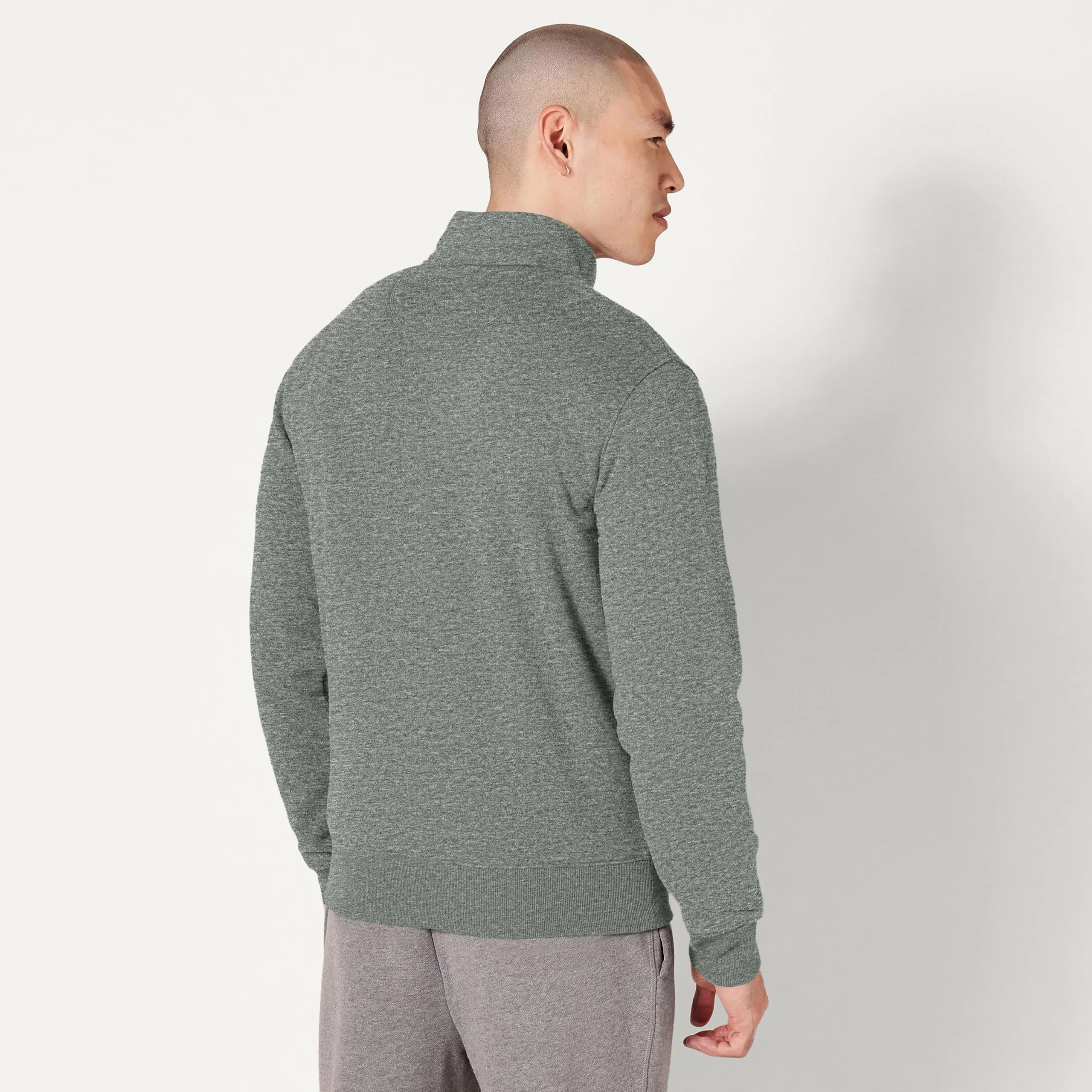 Amazon Essentials Maglione in Pile con Zip Integrale, Grigio Medio Puntinato, XXL - immagine 2