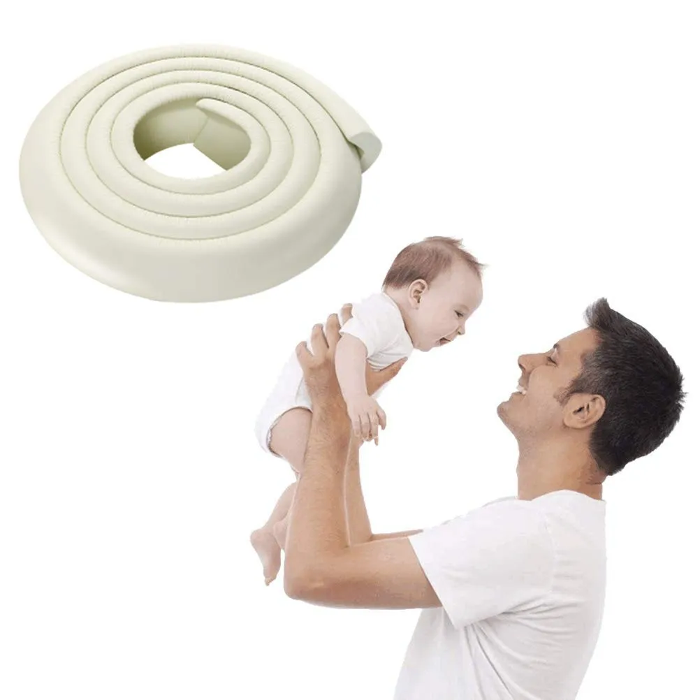 Vicloon Protezioni per Bordi e Angoli in Schiuma Anti Collisione, 2m Striscia con 4 Paraspigoli, Beige - immagine 8