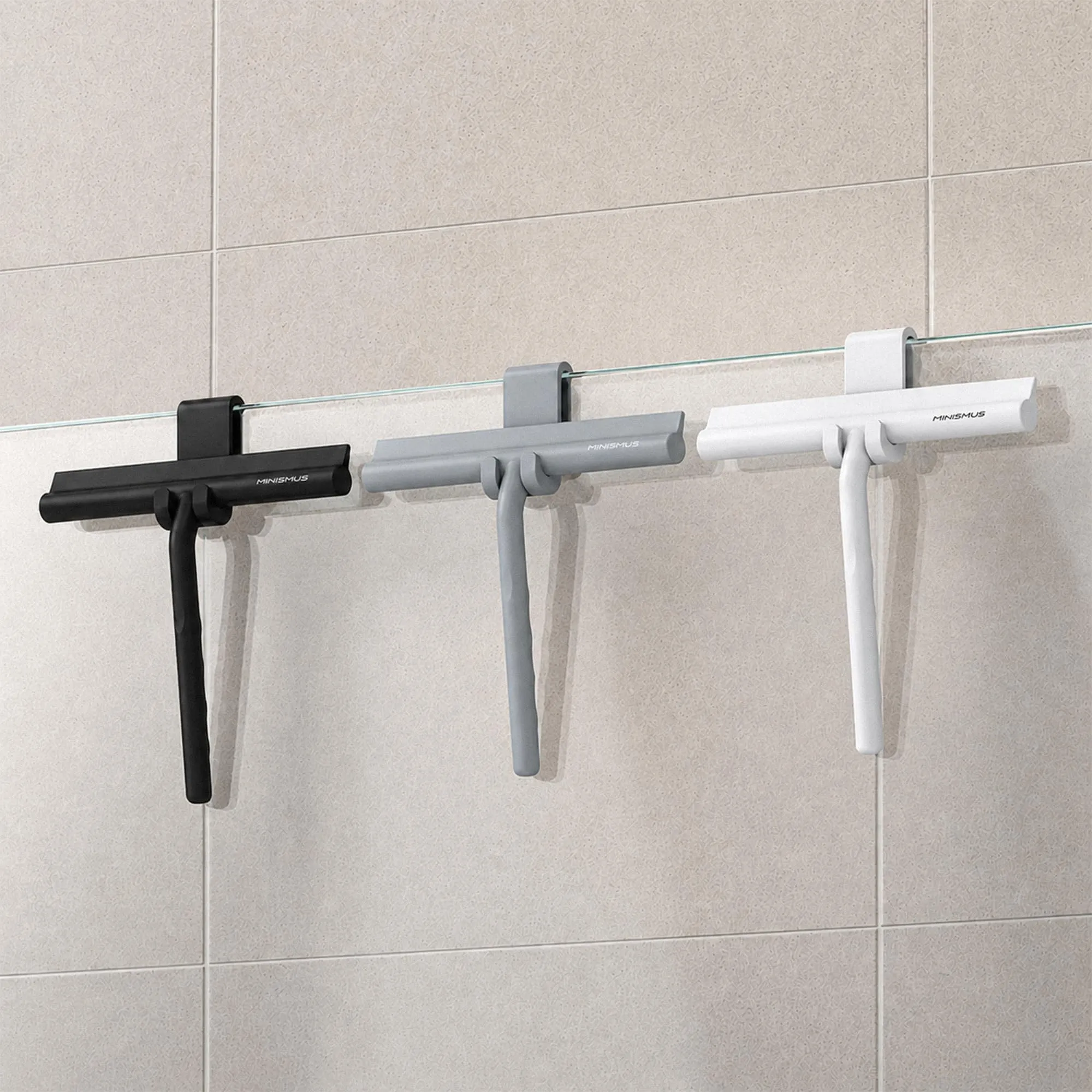 Minismus Tergivetro in Silicone per Doccia, Vetri e Specchi, 21 cm - Grigio - immagine 3