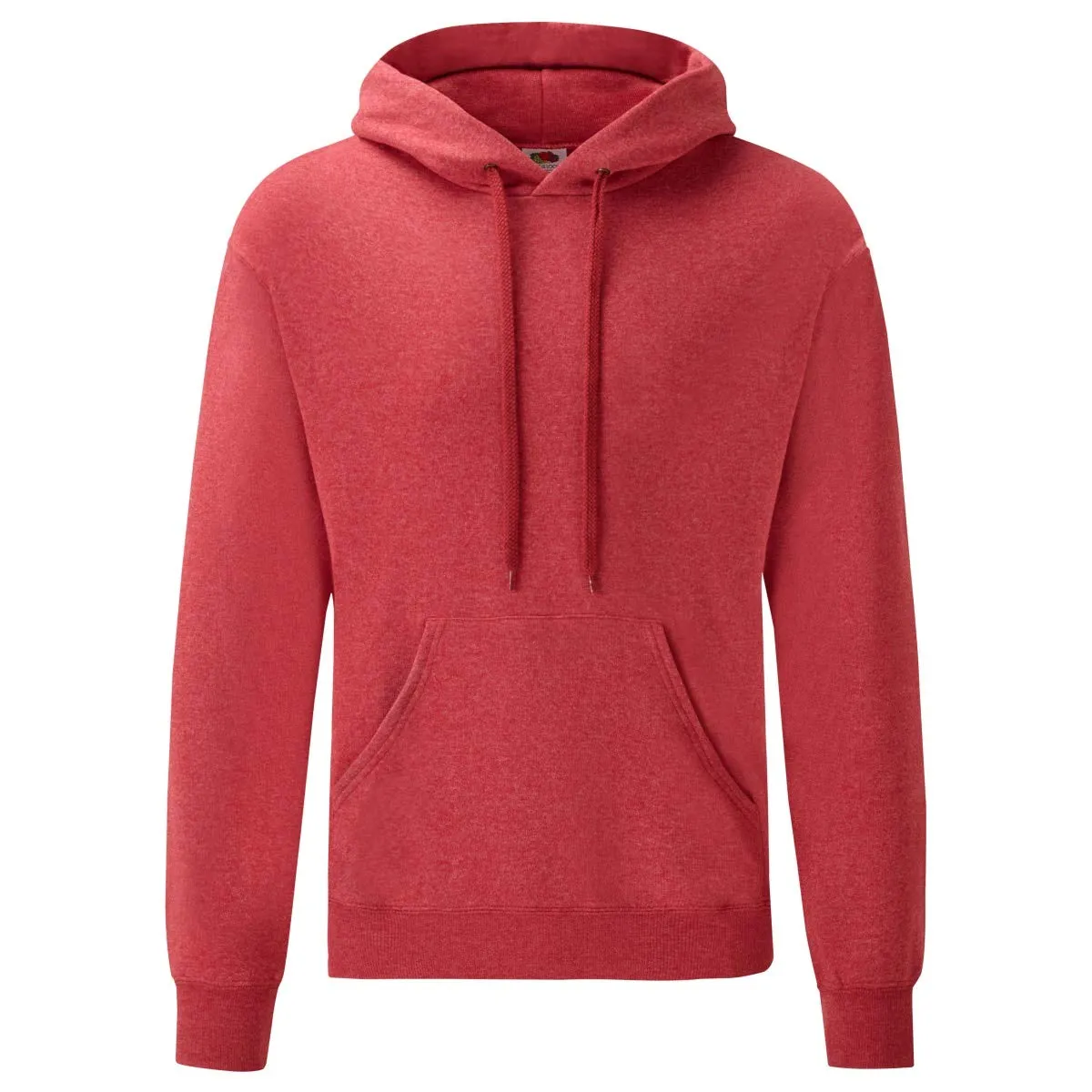 Fruit of the Loom Felpa con cappuccio da uomo Vintage rosso mélange M - immagine 2