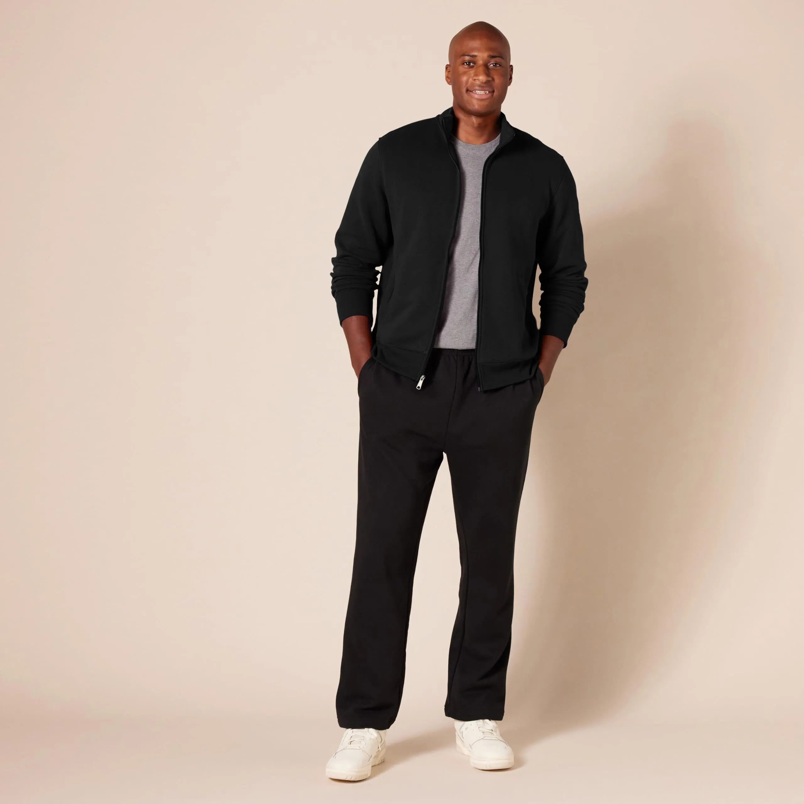 Amazon Essentials Maglione in Pile con Zip Integrale, Nero, M - immagine 8