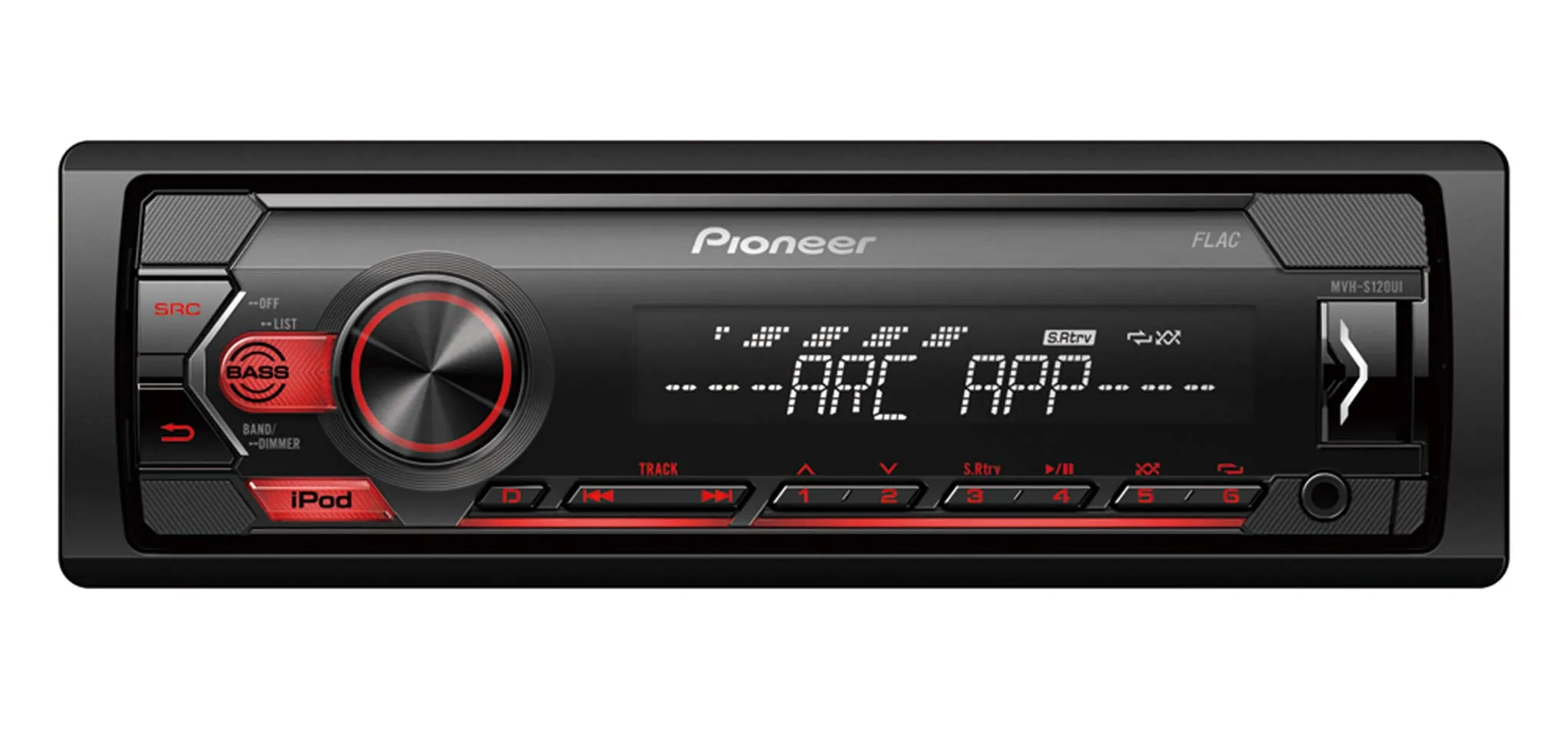 Pioneer MVH-S120UI 1-DIN Autoradio with RDS, USB, AUX, Android and iPhone Support - immagine 1