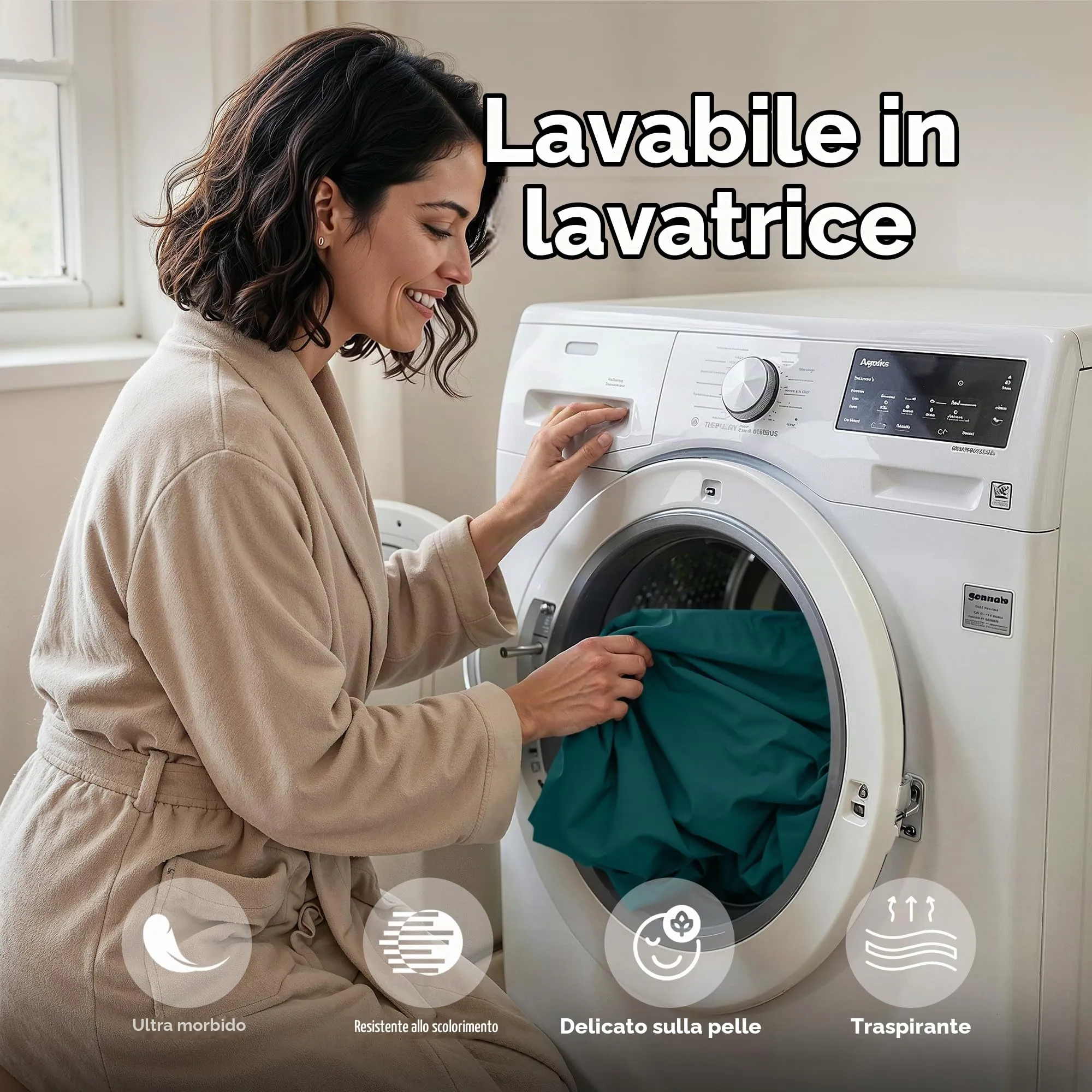Utopia Bedding Set di lenzuola in microfibra spazzolata, 4 pezzi, King Size, Color Foglia di tè - immagine 6