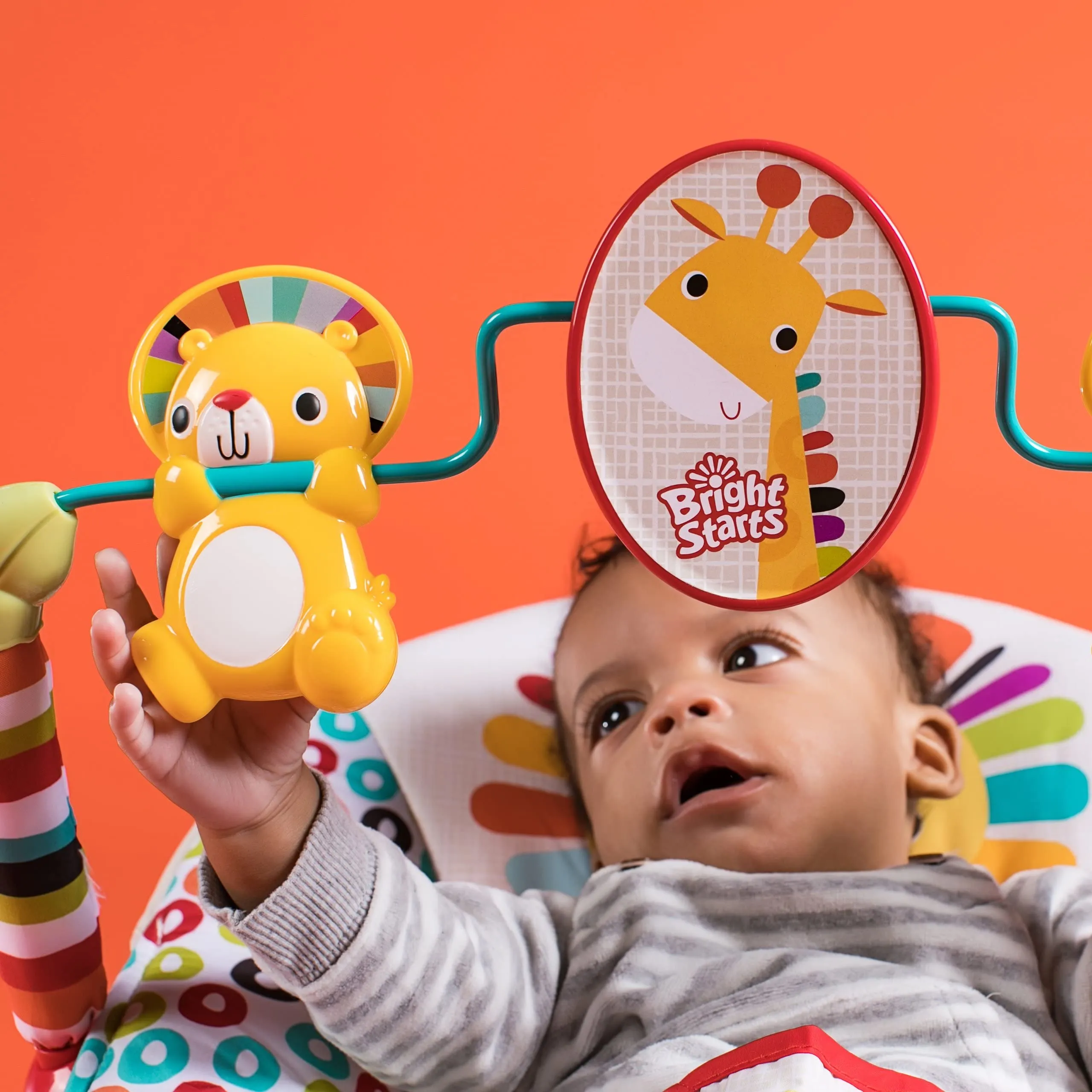 Bright Starts Seggiolino Vibrante Playful Paradise per Neonati 0-6 Mesi - immagine 4