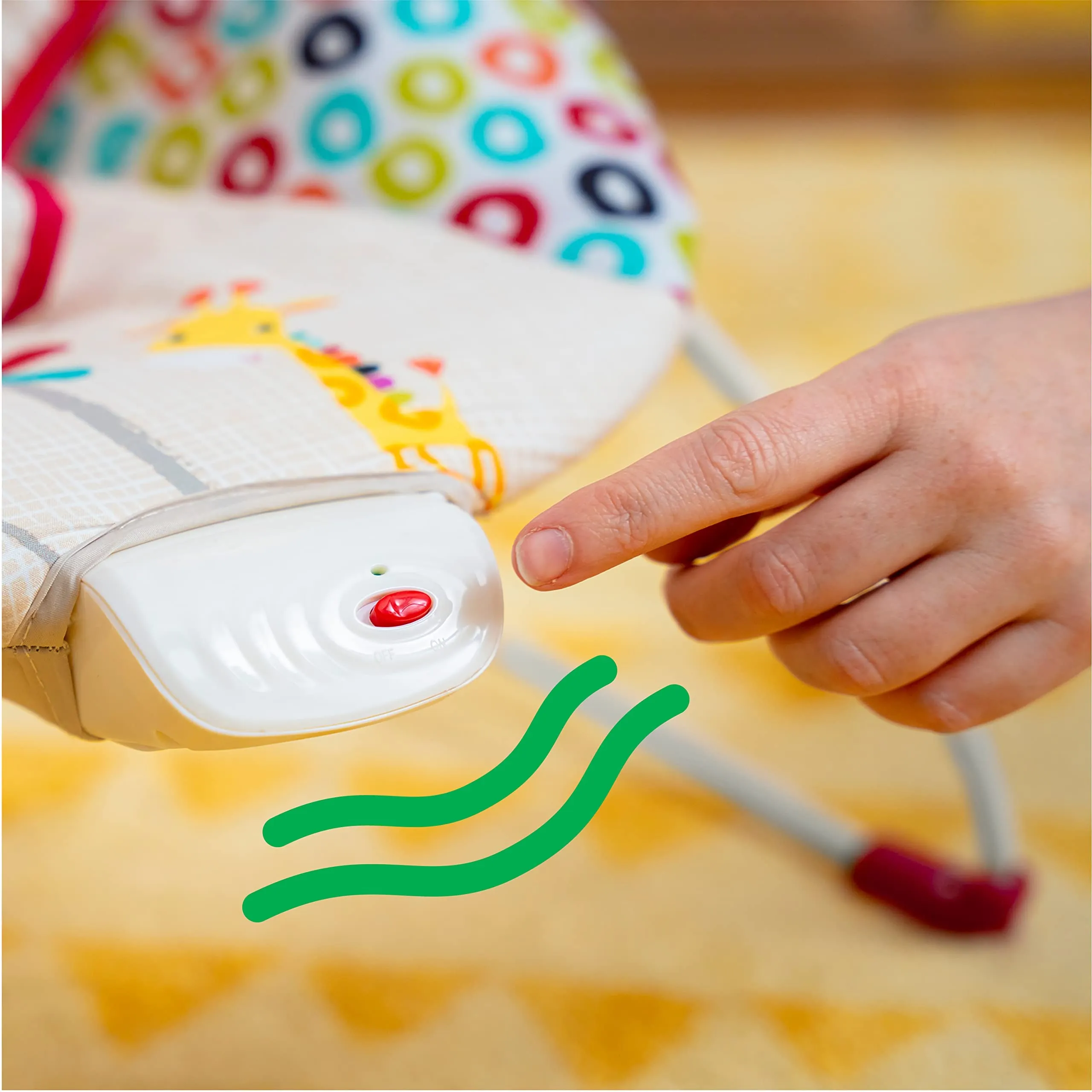 Bright Starts Seggiolino Vibrante Playful Paradise per Neonati 0-6 Mesi - immagine 5