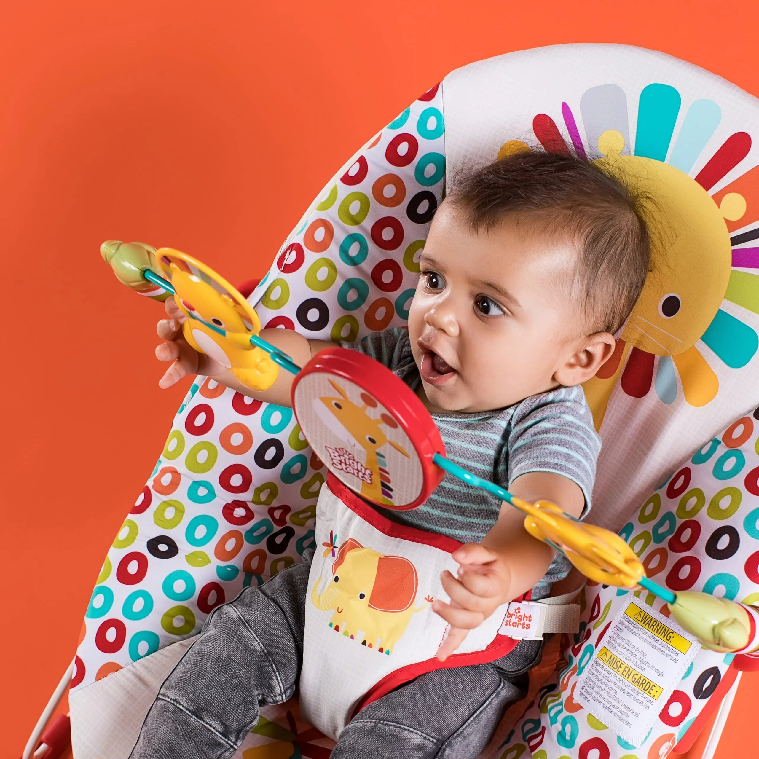 Bright Starts Seggiolino Vibrante Playful Paradise per Neonati 0-6 Mesi - immagine 10