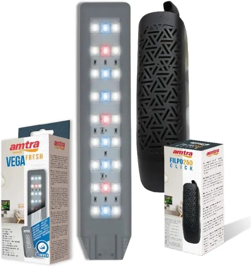 Amtra Nanotank System 20 - Acquario in vetro con luce LED e filtro, 25x25x30 cm, 18 Litri - immagine 5
