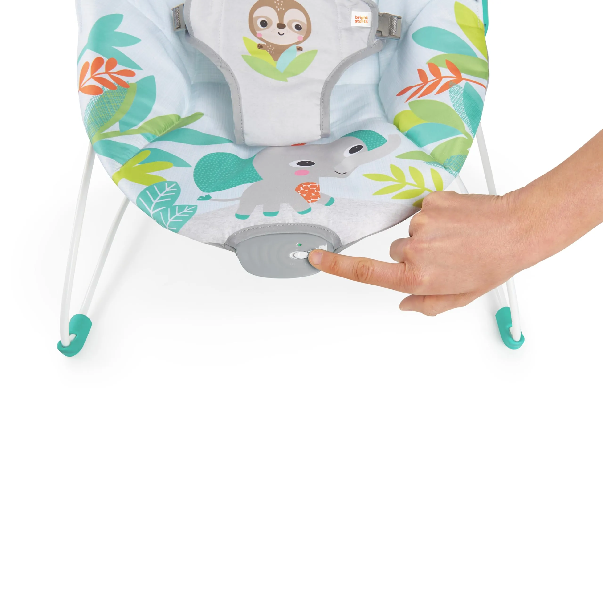 Bright Starts Seggiolino Vibrante Rilassante Rainforest Vibes, 0-6 Mesi, fino a 9 kg - immagine 7
