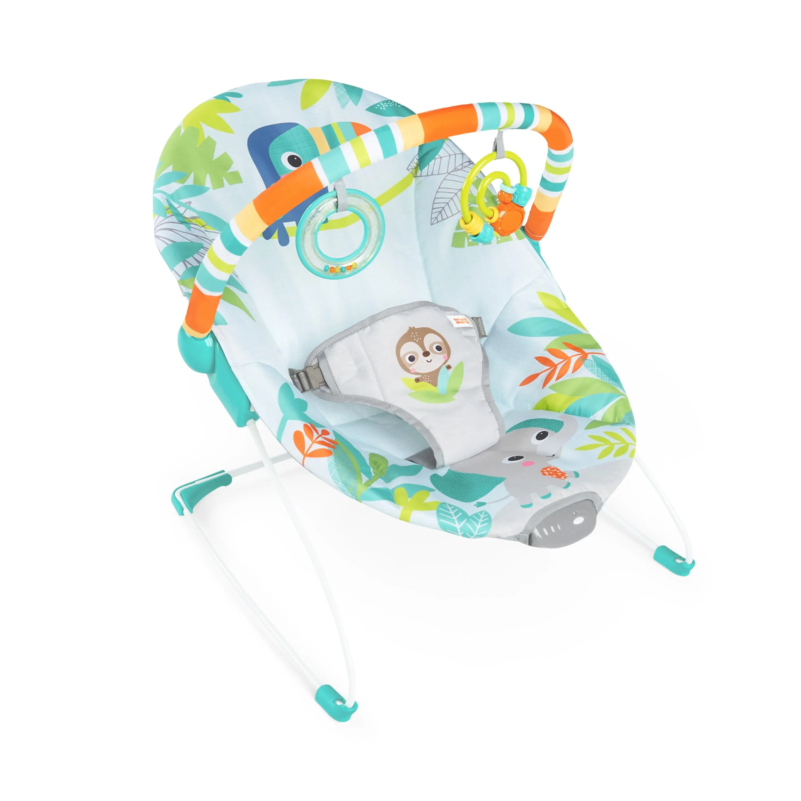 Bright Starts Seggiolino Vibrante Rilassante Rainforest Vibes, 0-6 Mesi, fino a 9 kg - immagine 8