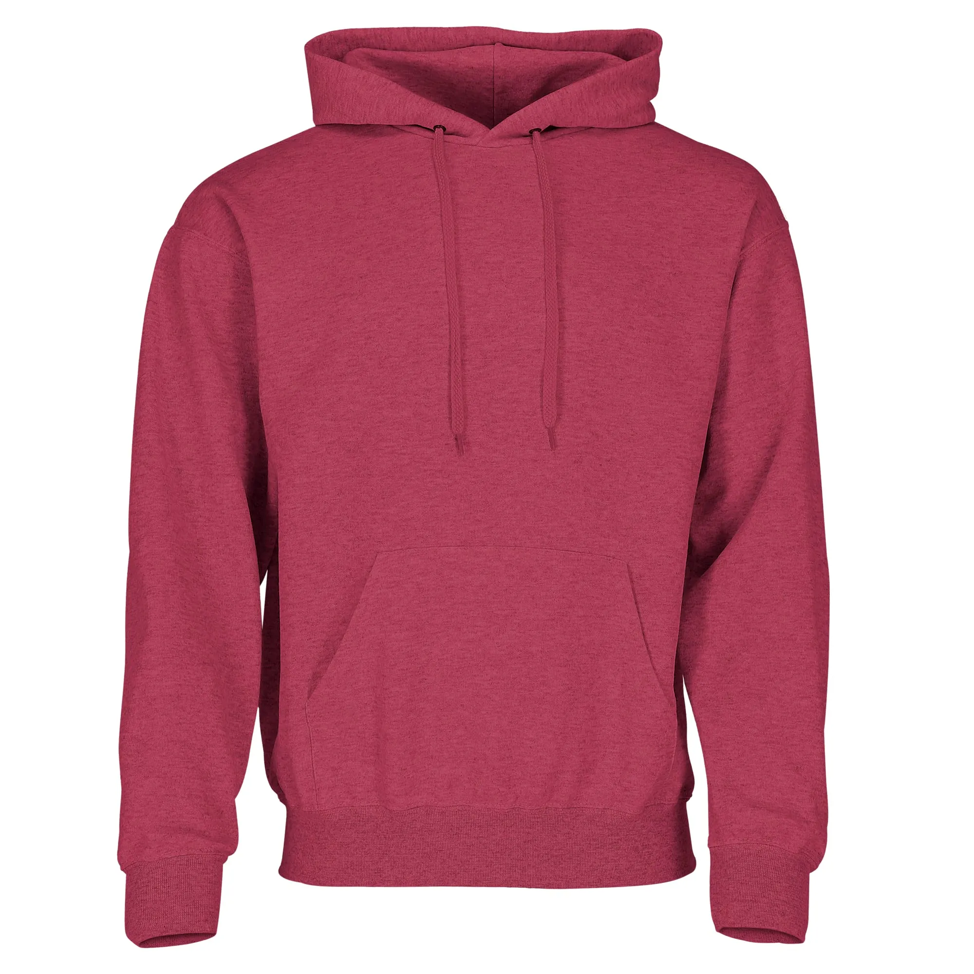 Fruit of the Loom Felpa con cappuccio stile vintage, Heather Rosso, XXL - immagine 2