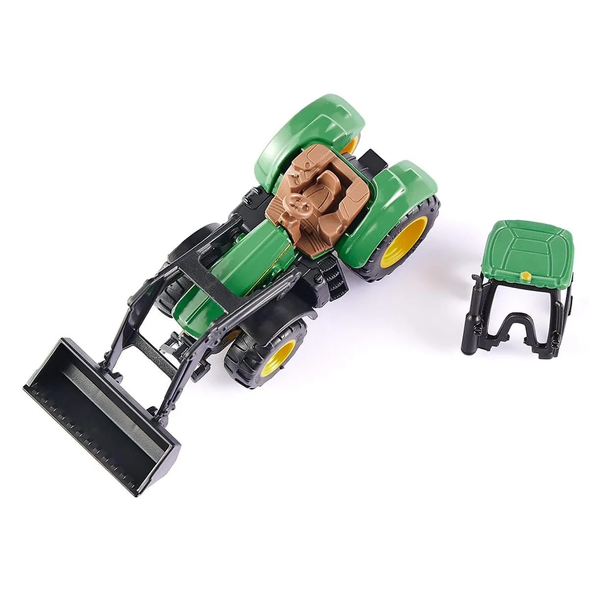 Siku 1395 John Deere Tractor with Front Loader, Green - immagine 5