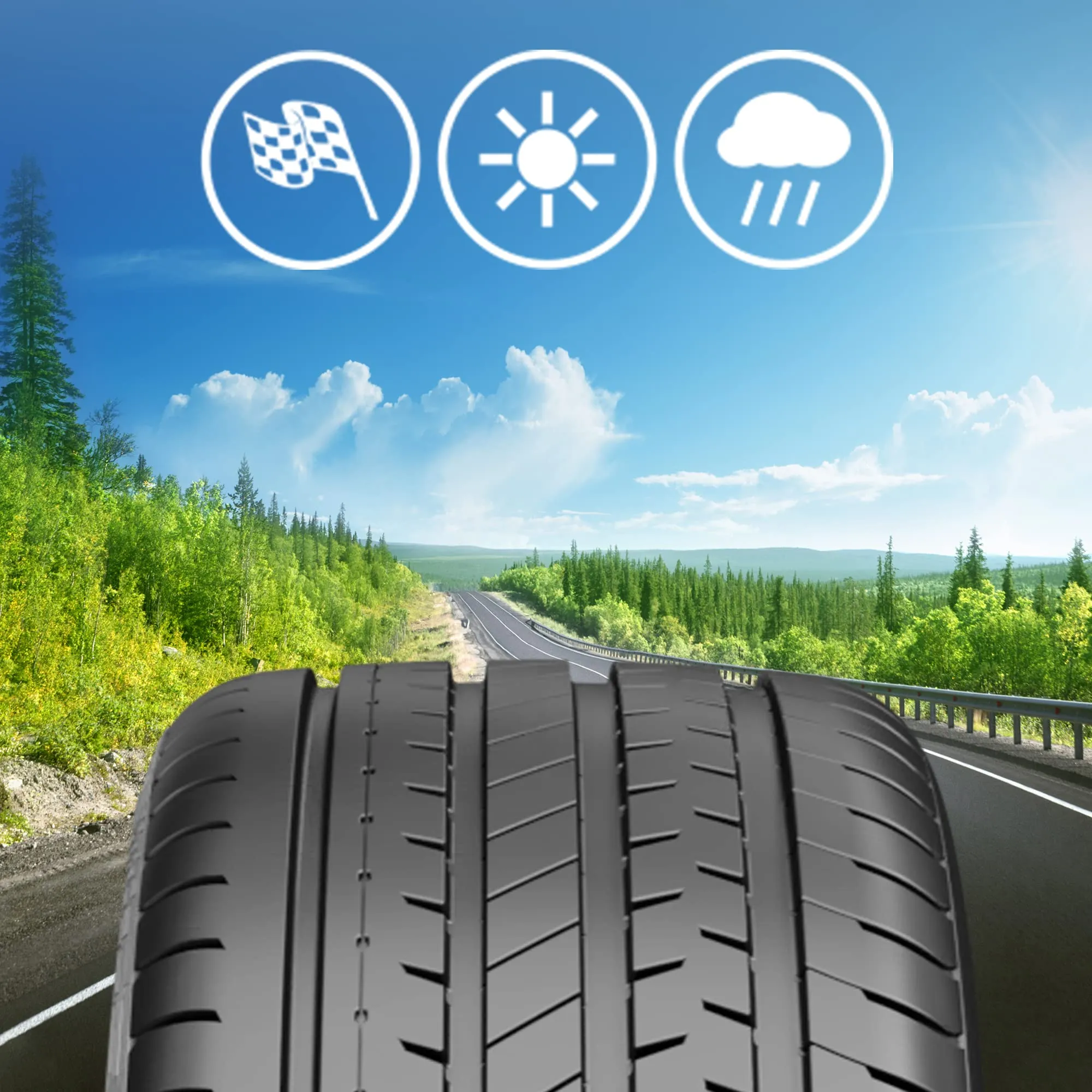 Berlin Tires 235/50 R18 101 W Summer UHP 1 XL DOT2019 - immagine 4
