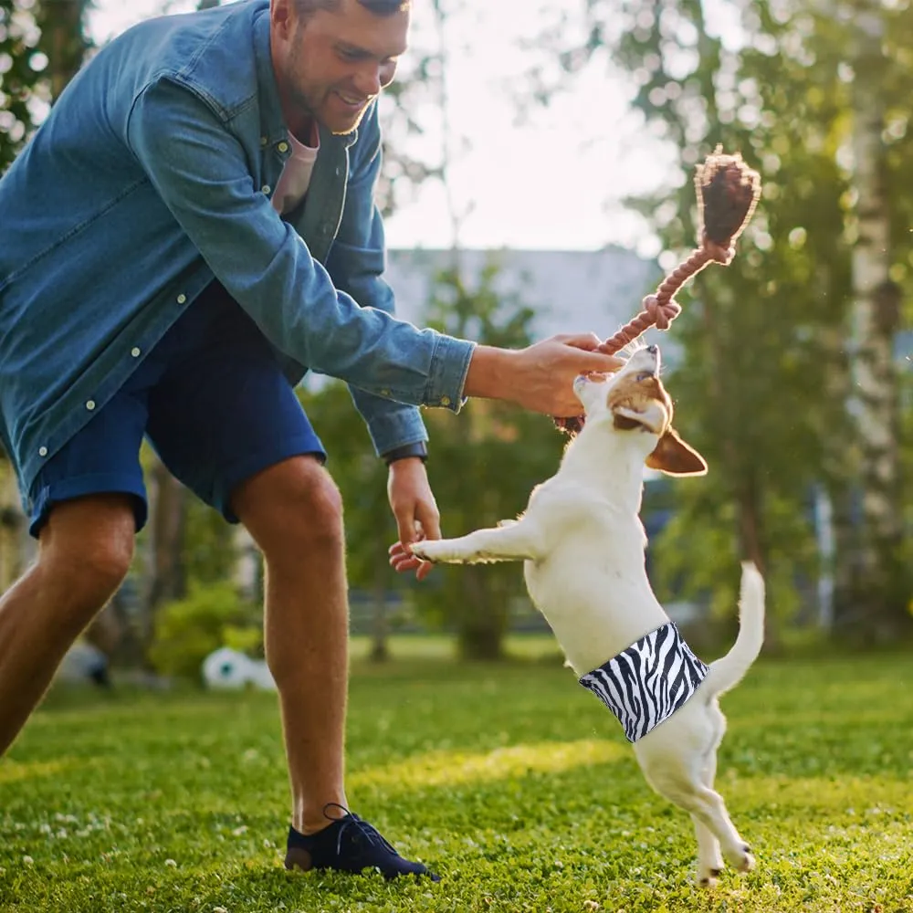 MICOOYO Pannolini riutilizzabili per cani, confezione da 3 pezzi, taglia L, Africa selvaggia - immagine 6