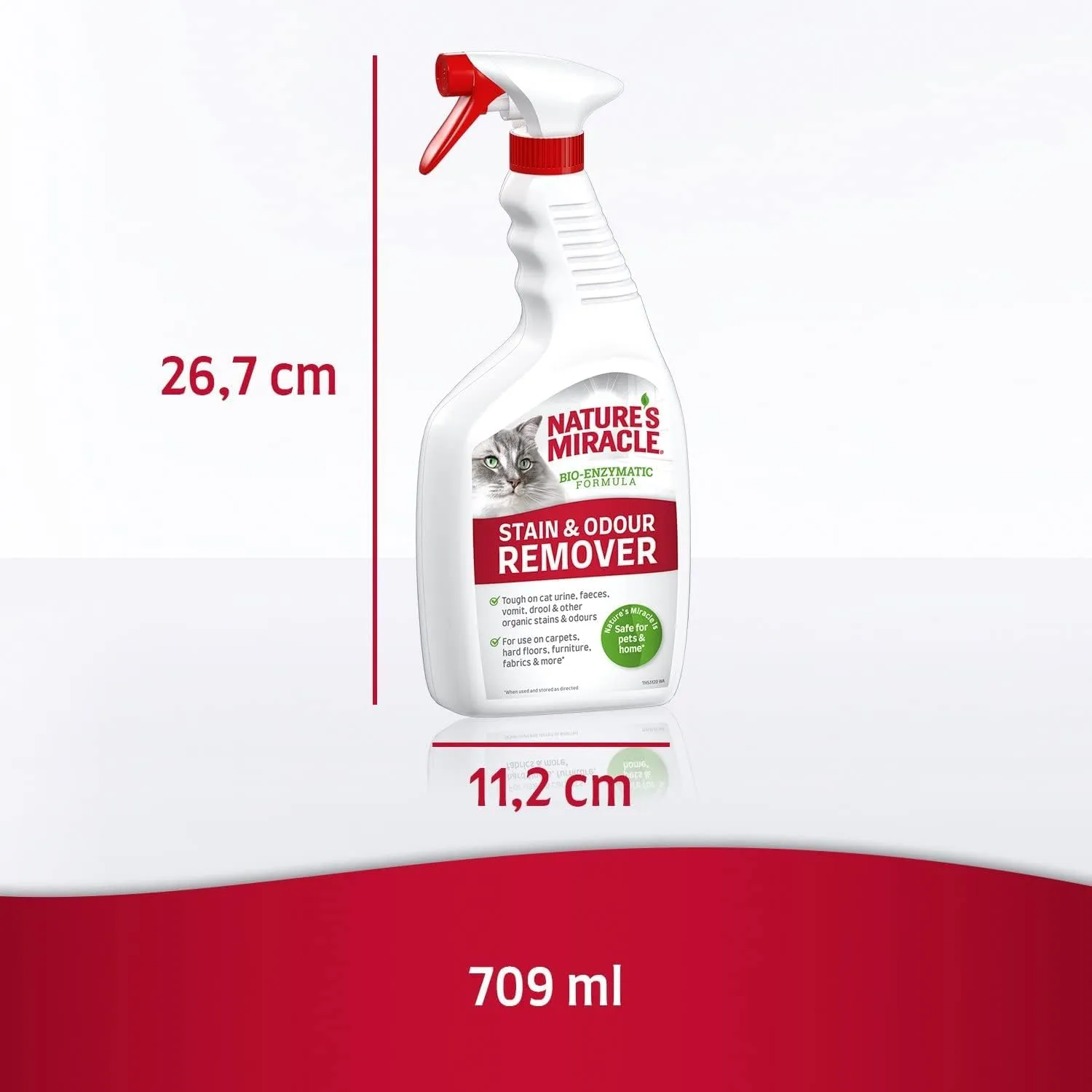 Nature's Miracle Stain & Odour Remover for Cats, Citrus Scent, 709 ml - immagine 6