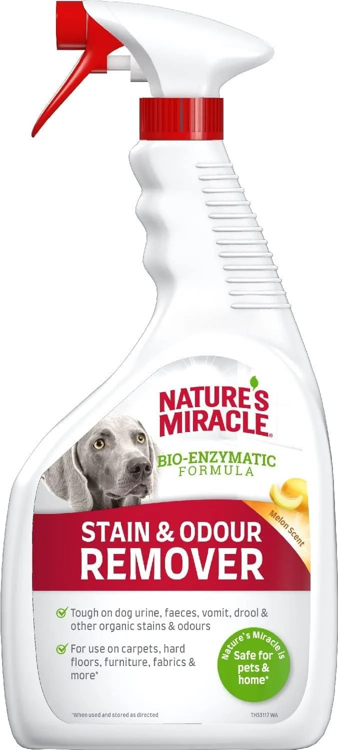 Nature's Miracle Stain & Odour Remover for Dogs, Melon Fragrance, 946 ml - immagine 1