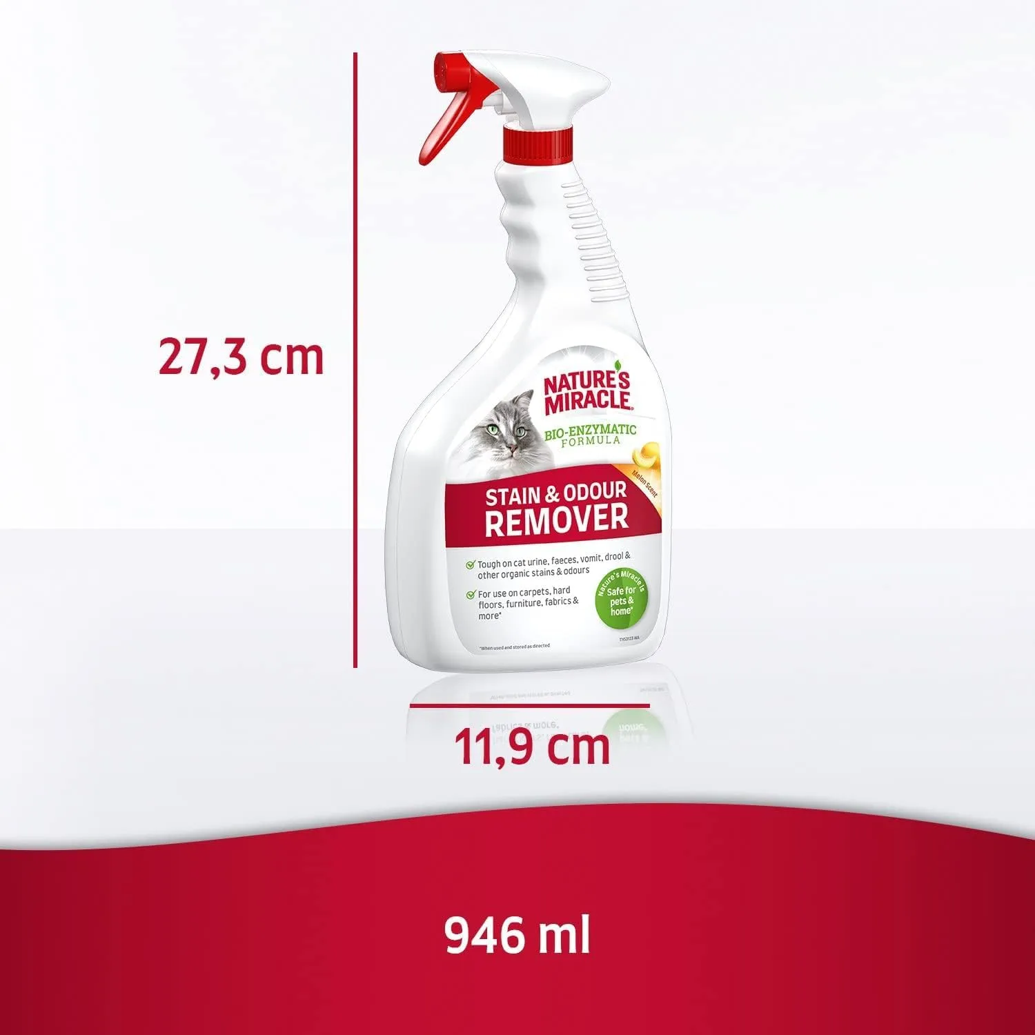 Nature's Miracle Stain & Odour Remover for Cats, 946 ml - immagine 7