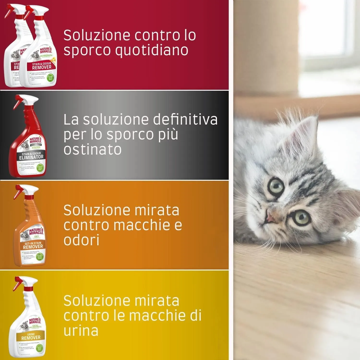 Nature's Miracle Stain & Odour Remover for Cats, 946 ml - immagine 8