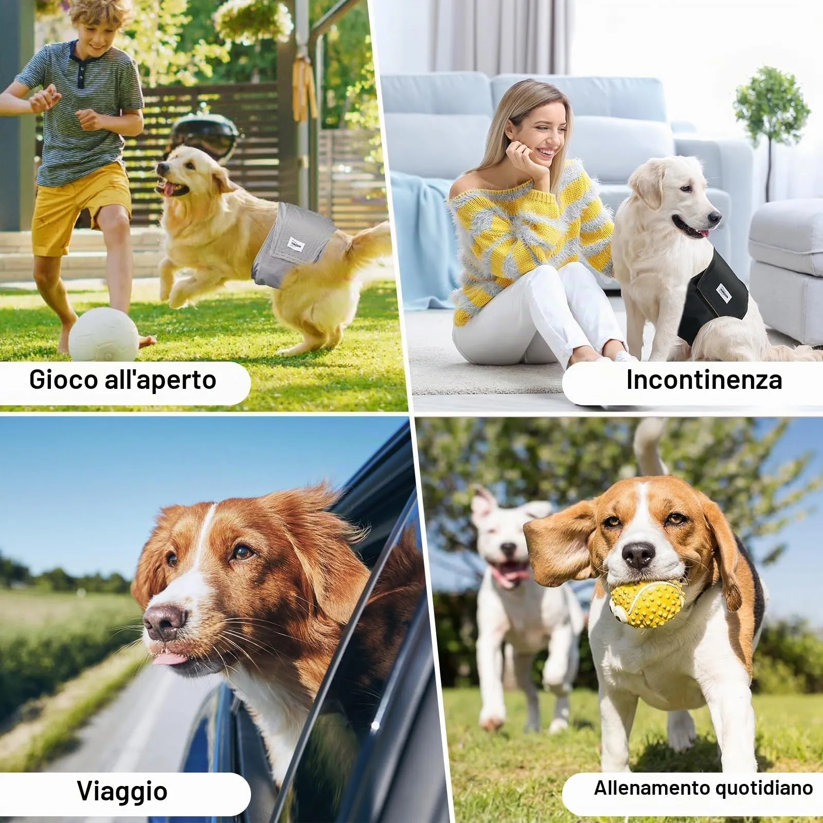 VUNCESSIN Corbette Lavabili per Cane Maschio, Pacchetto da 3, Taglia S - immagine 7