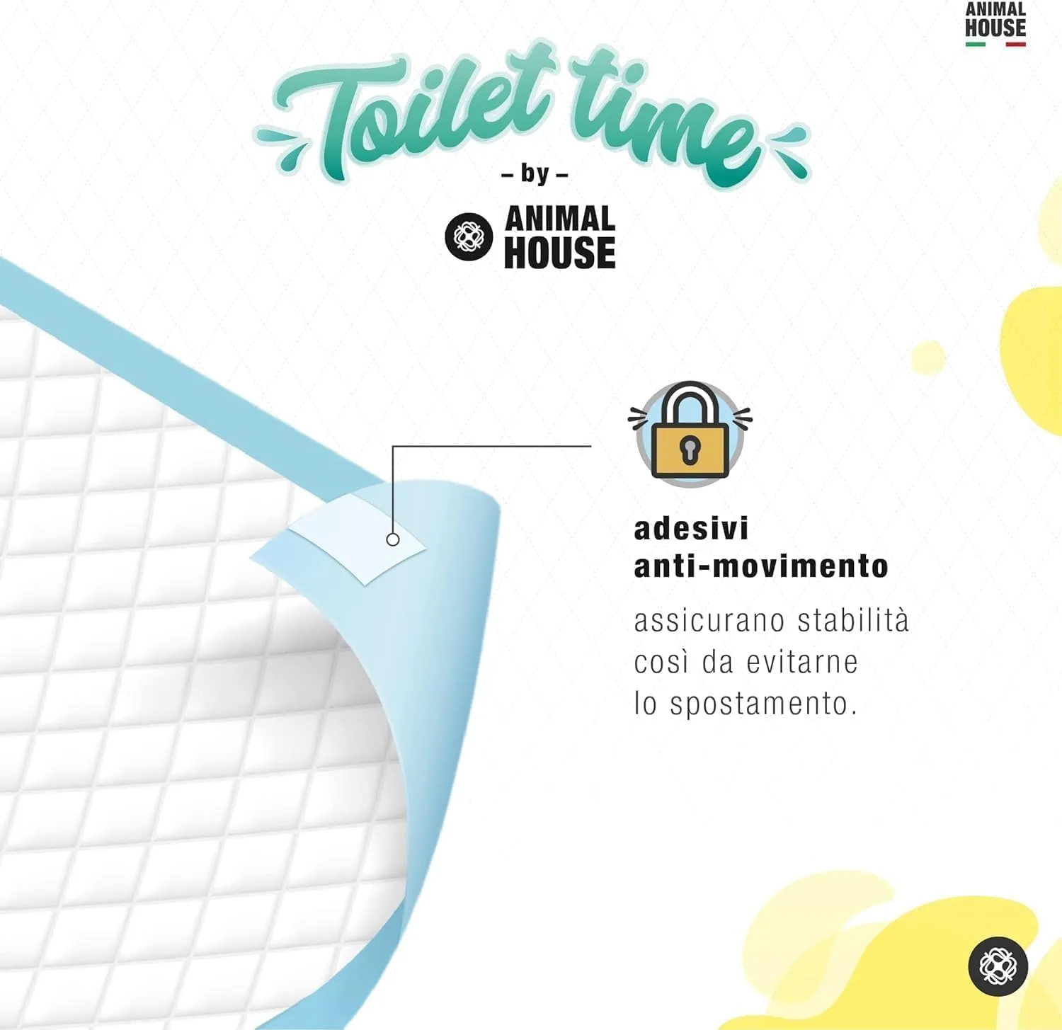 Animal House Tappetini Igienici Assorbenti Camomilla, 60x90 cm, 40 Pezzi - immagine 4