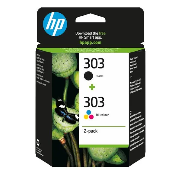 HP 303 Nero e Tricolore, Multipack 2 Cartucce Inchiostro Originali - immagine 1