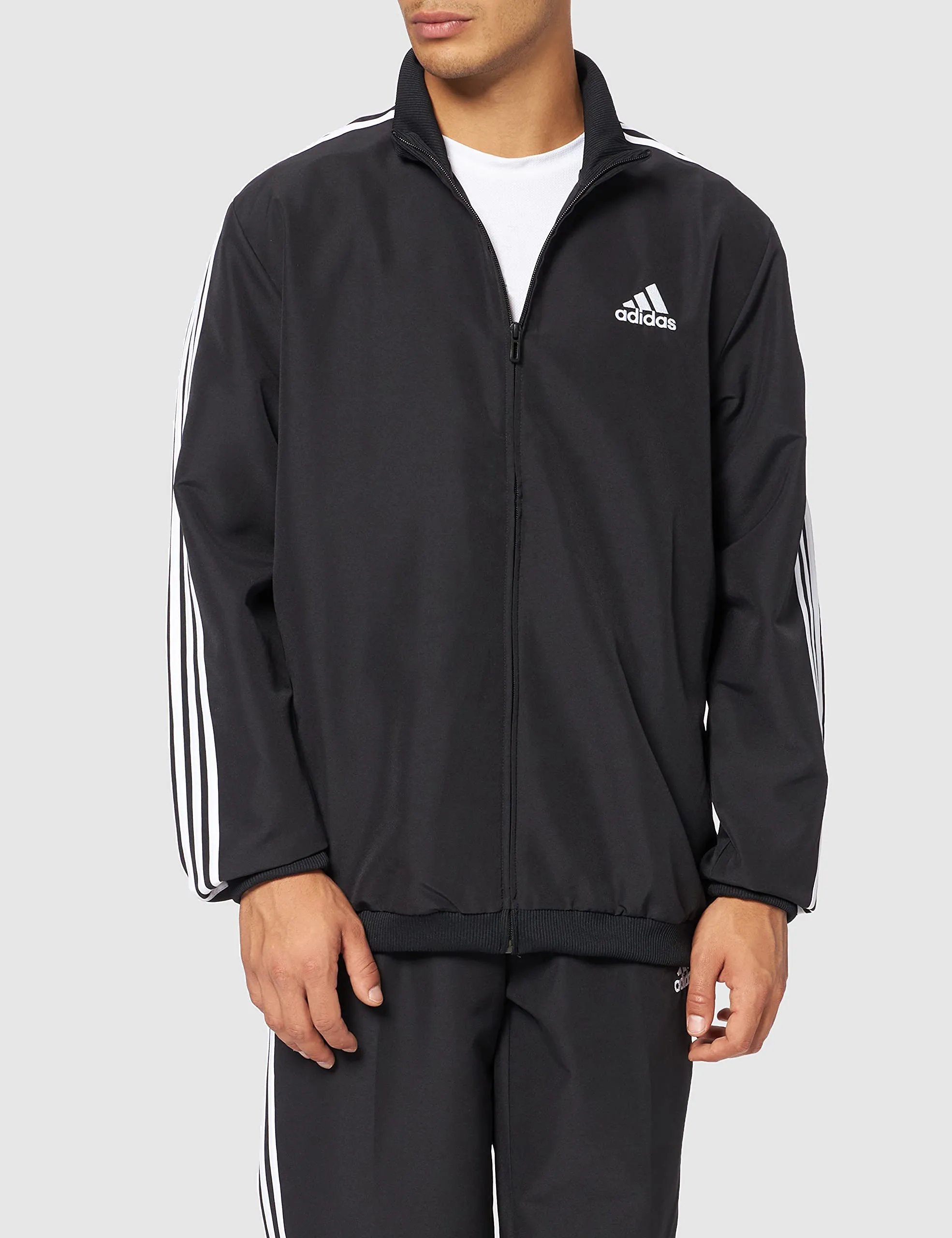 Adidas GK9651 M 3S TR TT TS Tuta da ginnastica Uomo Black/White - immagine 2