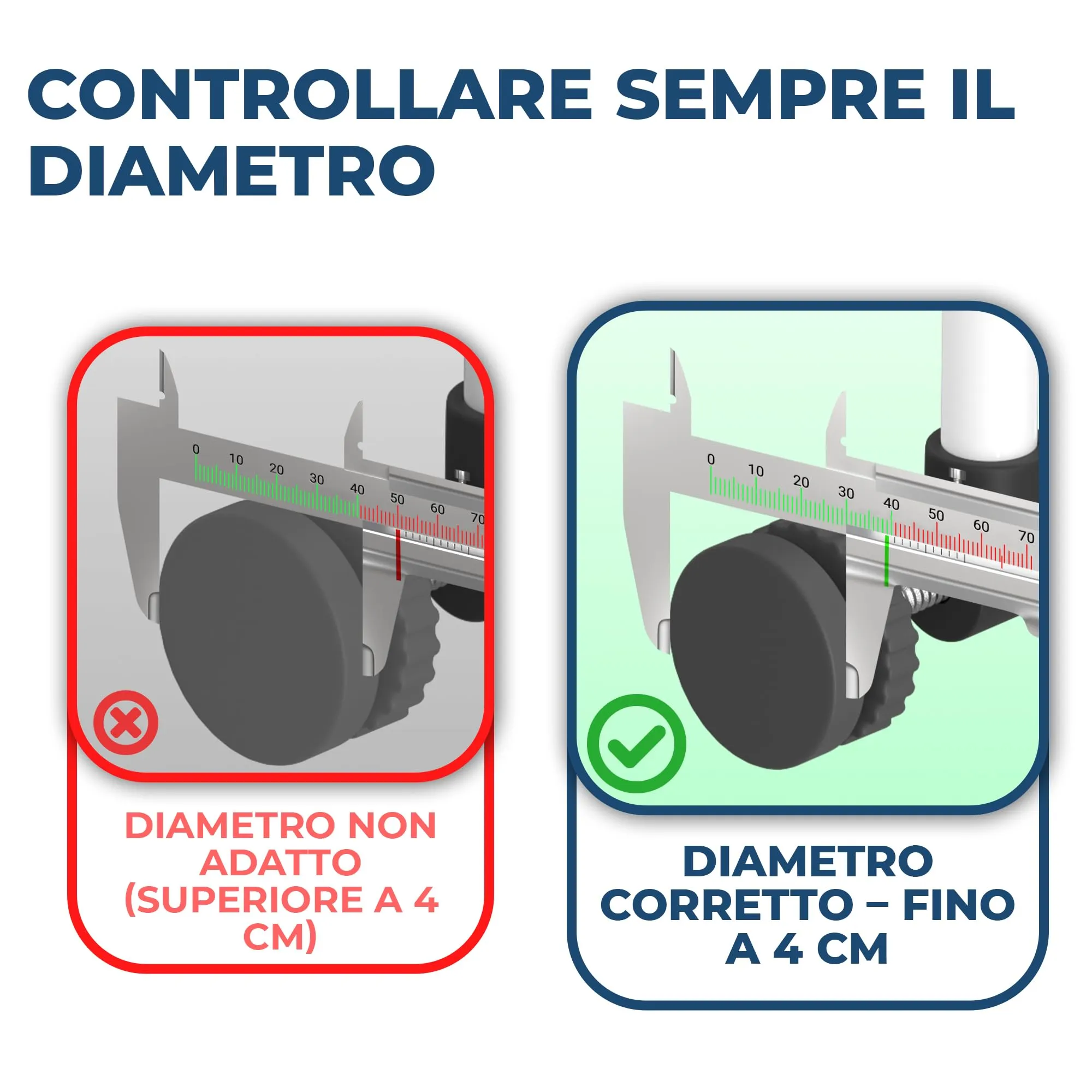 Hoffenbach Protezioni Antiscivolo per Cancelletto per Bambini e Cani, 4 pezzi - immagine 2